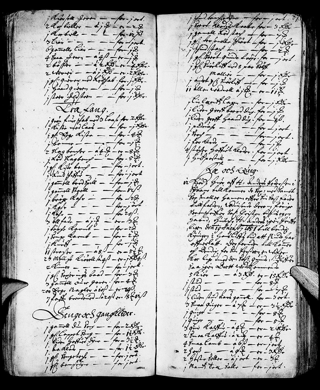 Sunnhordland sorenskrivar, SAB/A-2401/1/H/Ha/Haa/L0001: Skifteprotokollar. Register på kort. Fol. 240- ut, 1668-1669, s. 86b-87a