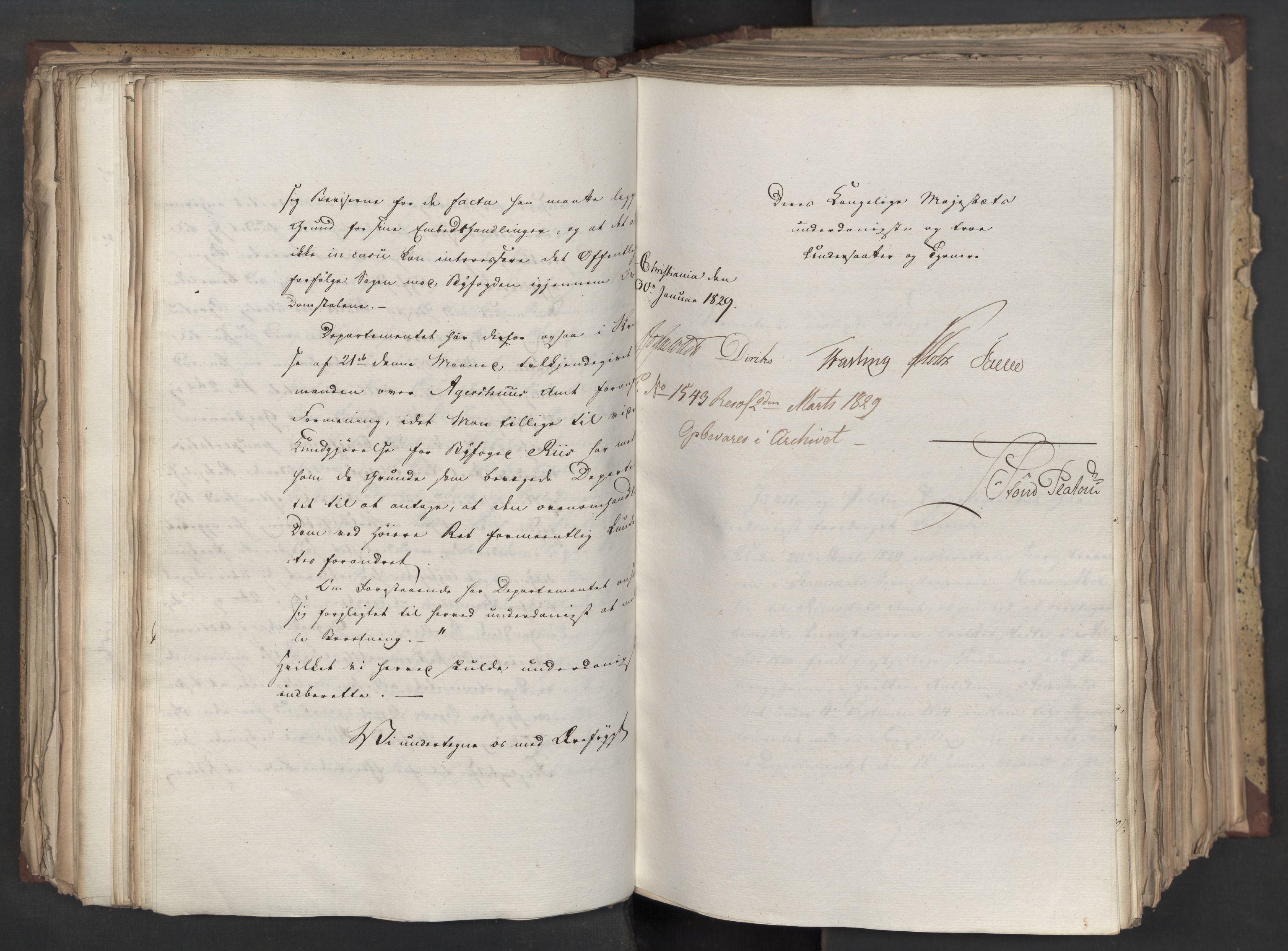 Statsrådsavdelingen i Stockholm, RA/S-1003/D/Da/L0058: Regjeringsinnstillinger nr. 808-1073, 1829, s. 222