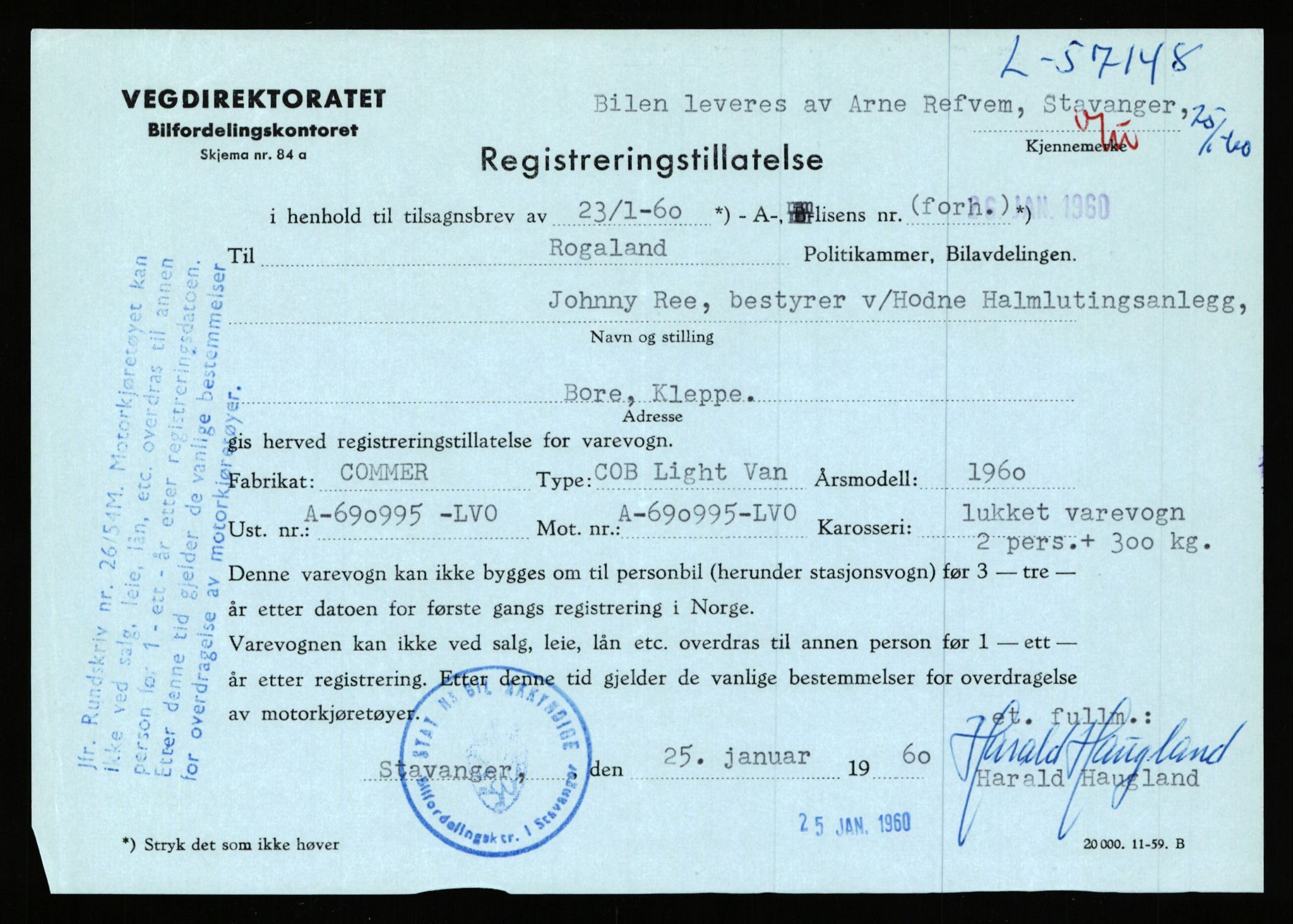 Stavanger trafikkstasjon, AV/SAST-A-101942/0/F/L0056: L-56500 - L-57199, 1930-1971, s. 2202