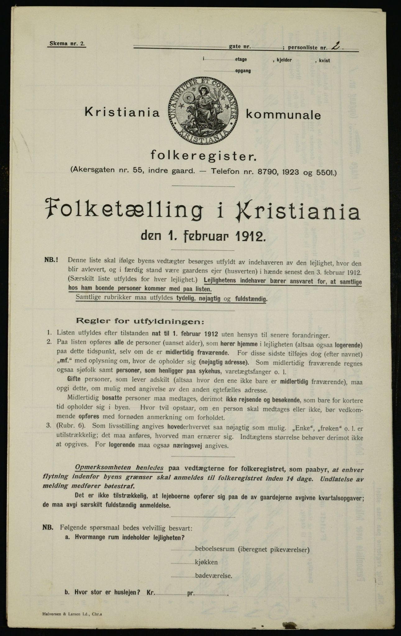 OBA, Kommunal folketelling 1.2.1912 for Kristiania, 1912, s. 21907