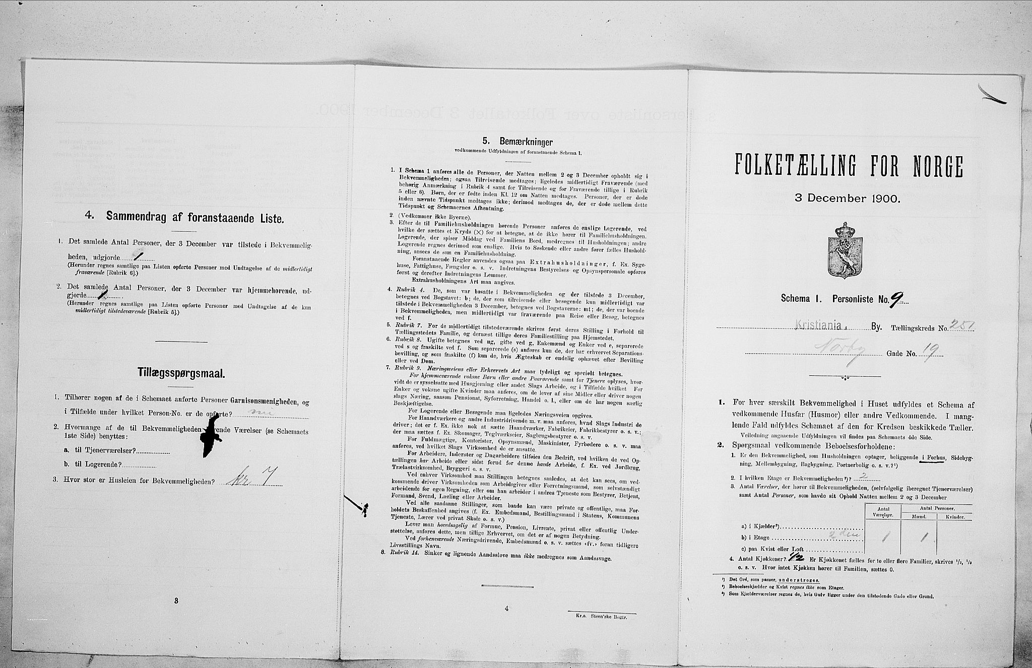 SAO, Folketelling 1900 for 0301 Kristiania kjøpstad, 1900, s. 65178