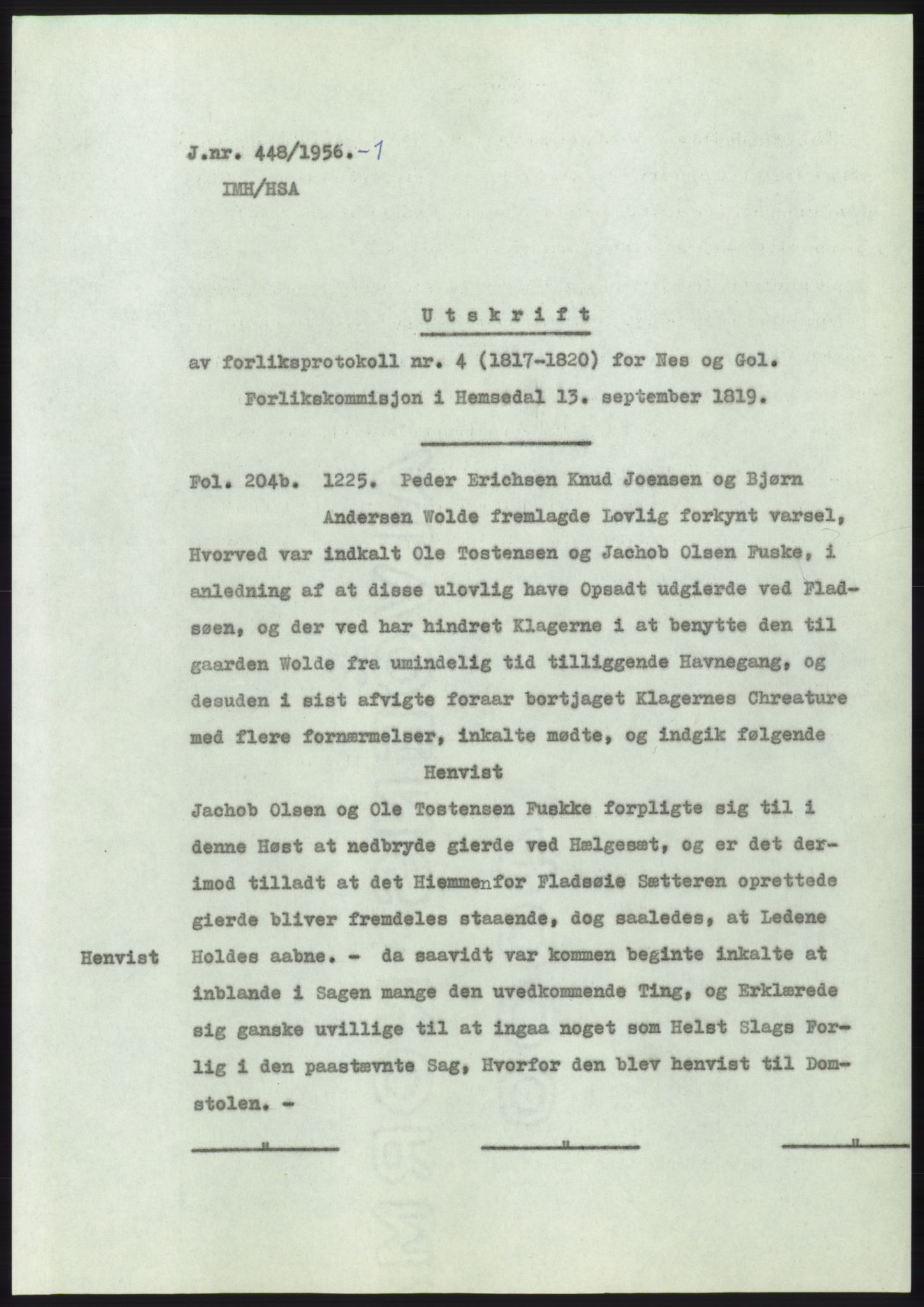 Statsarkivet i Kongsberg, AV/SAKO-A-0001/E/Ee/L0006: Avskrifter, SAO jnr. 401/1956 - 791/1956, 1956, s. 49