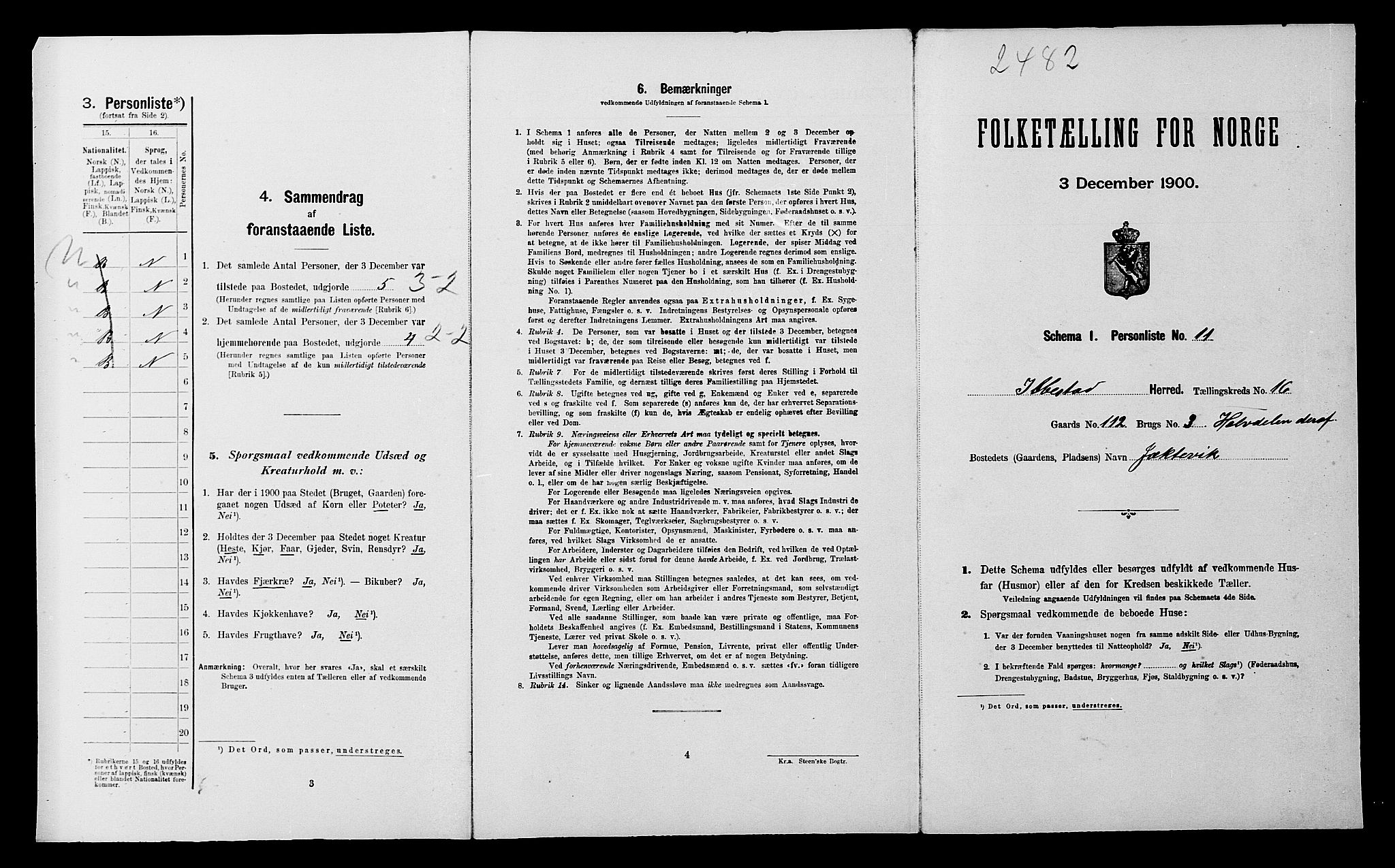 SATØ, Folketelling 1900 for 1917 Ibestad herred, 1900, s. 2159