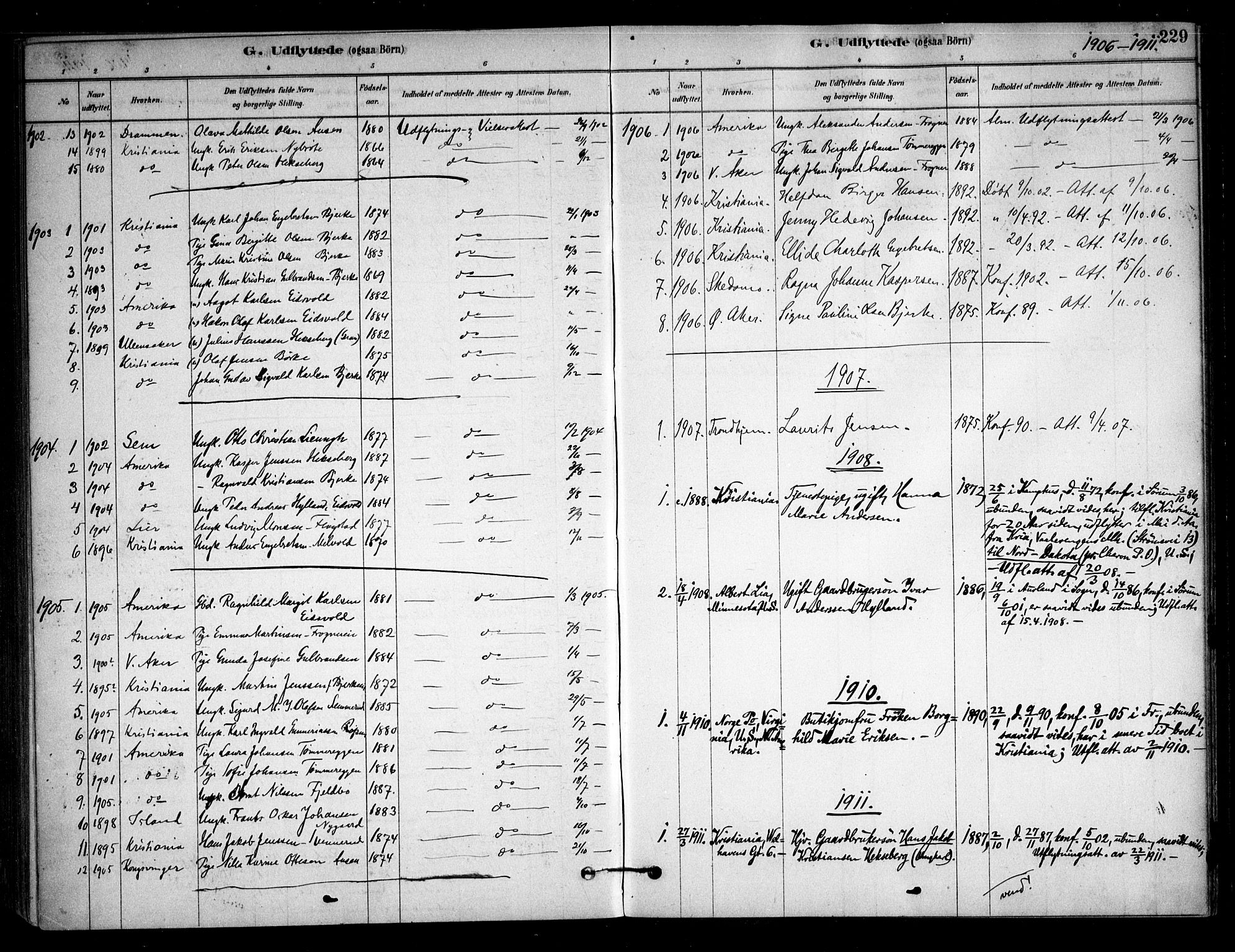 Sørum prestekontor Kirkebøker, AV/SAO-A-10303/F/Fb/L0001: Ministerialbok nr. II 1, 1878-1915, s. 229