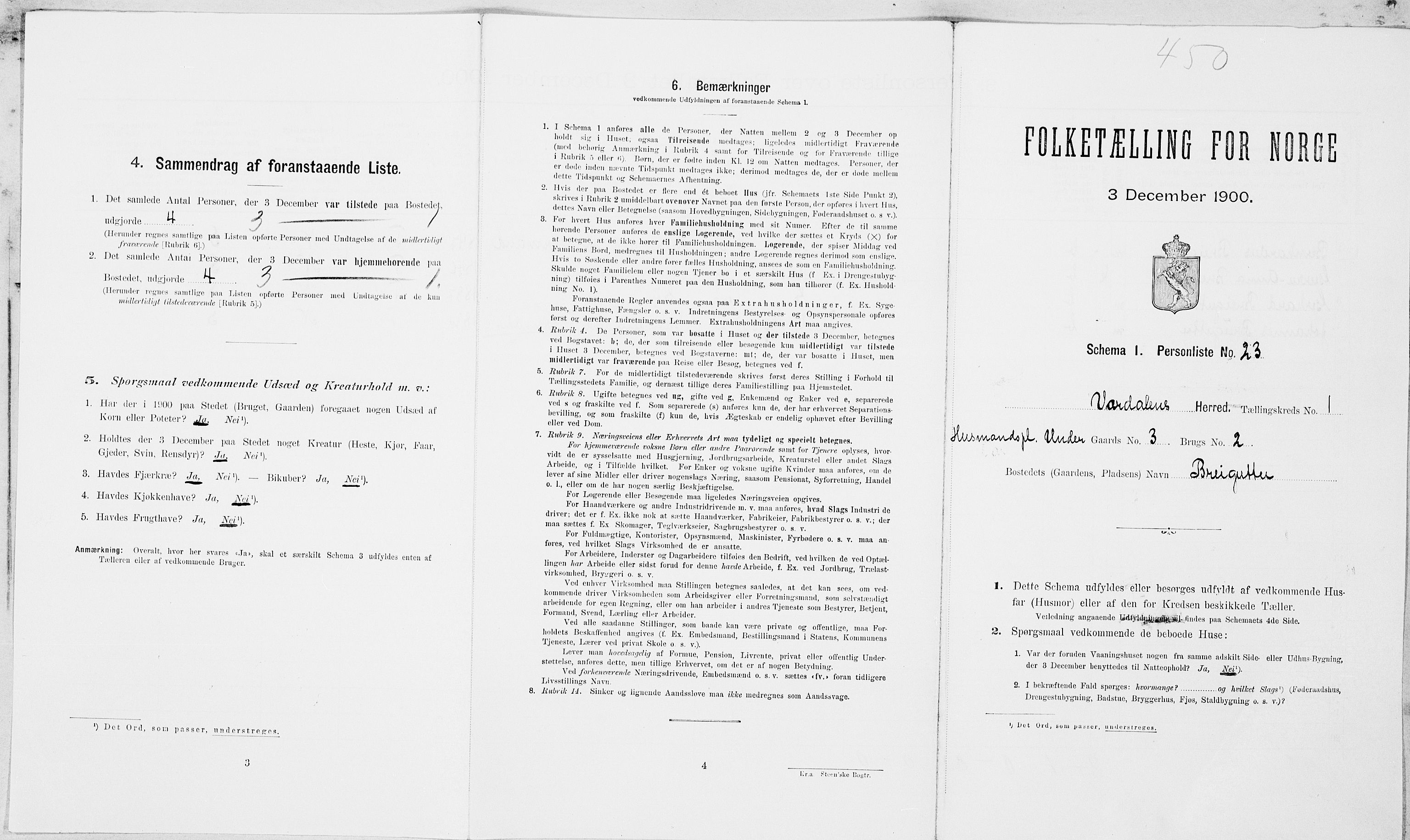 SAT, Folketelling 1900 for 1721 Verdal herred, 1900, s. 191