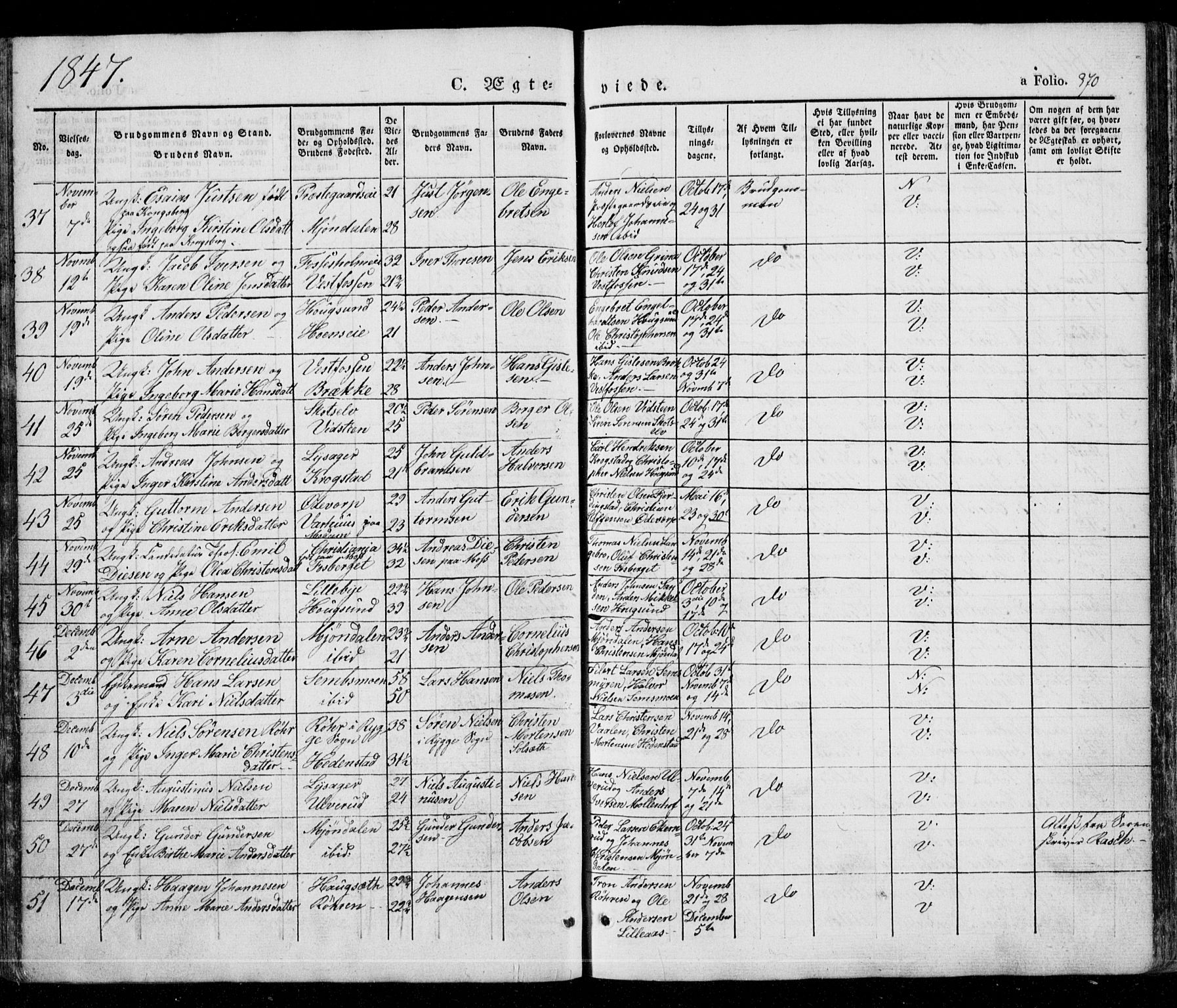 Eiker kirkebøker, AV/SAKO-A-4/G/Ga/L0002: Klokkerbok nr. I 2, 1832-1856, s. 370