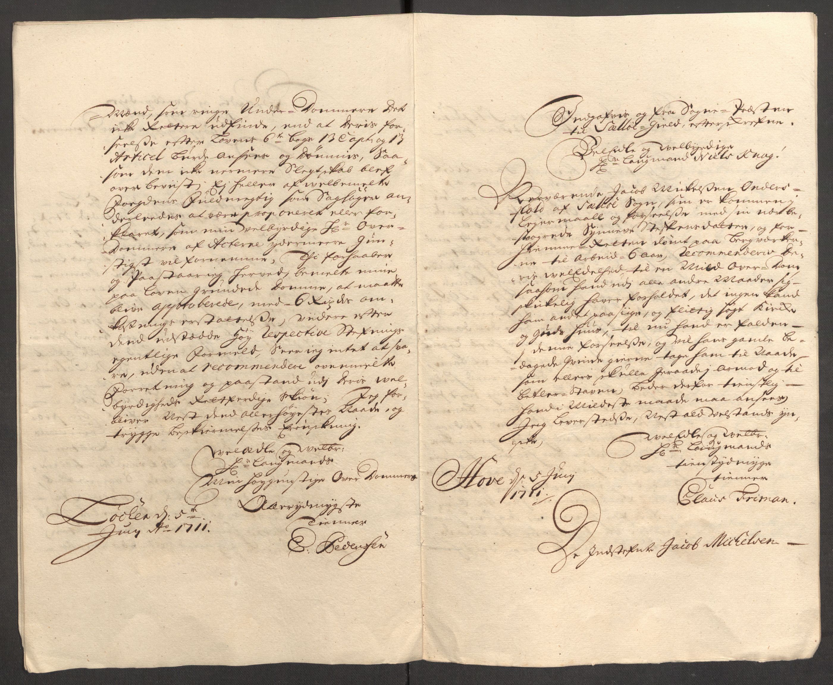 Rentekammeret inntil 1814, Reviderte regnskaper, Fogderegnskap, AV/RA-EA-4092/R53/L3433: Fogderegnskap Sunn- og Nordfjord, 1710-1711, s. 484