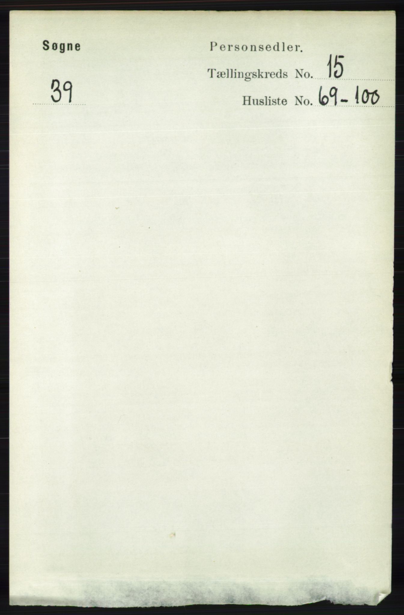 RA, Folketelling 1891 for 1018 Søgne herred, 1891, s. 4224