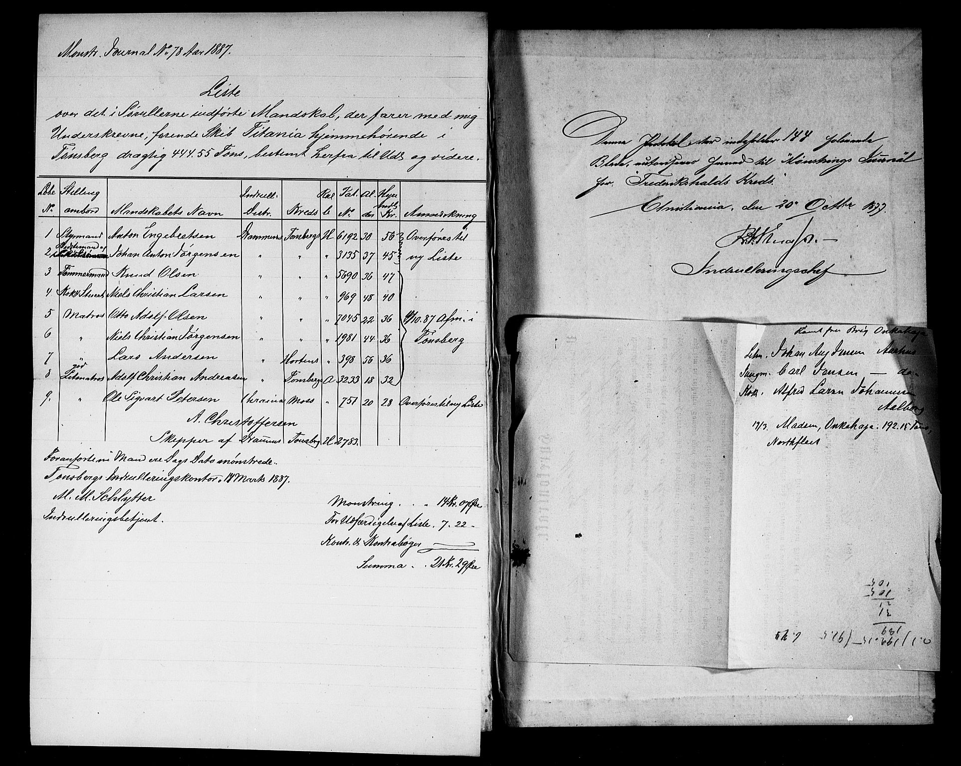 Halden mønstringskontor, AV/SAO-A-10569a/G/Ga/L0001: Mønstringsjournal, 1878-1894, s. 150