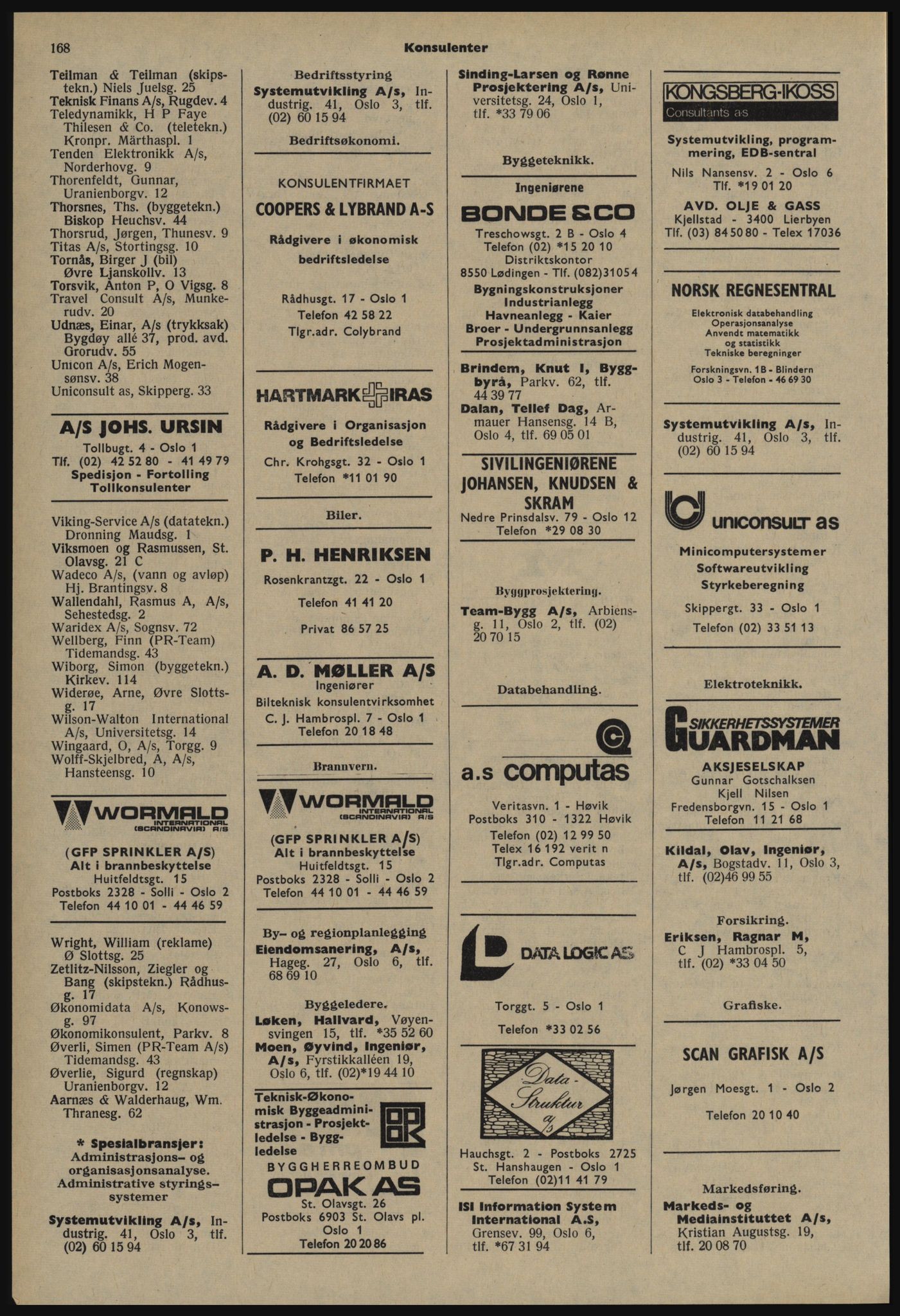 Kristiania/Oslo adressebok, PUBL/-, 1978-1979, s. 168