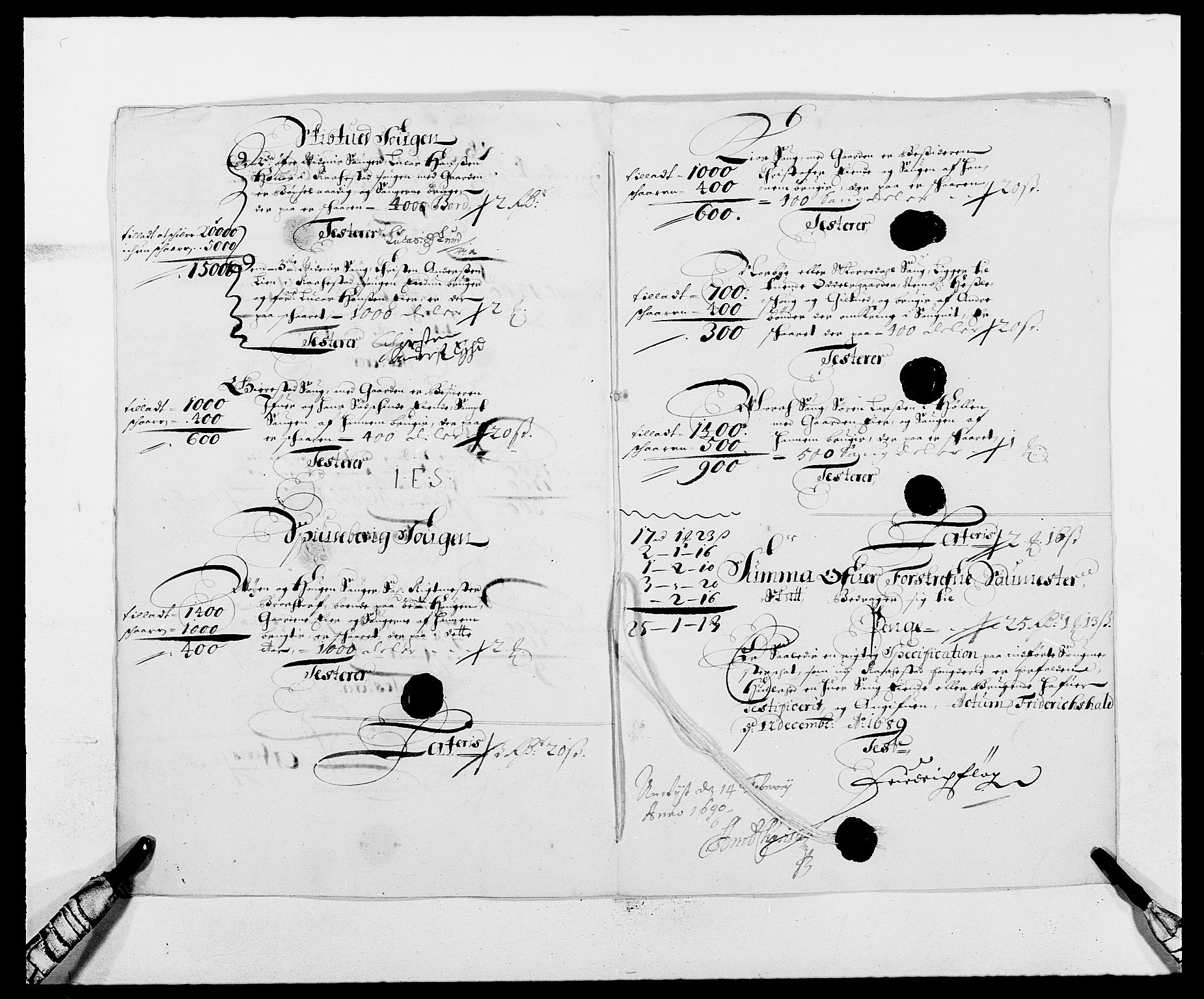 Rentekammeret inntil 1814, Reviderte regnskaper, Fogderegnskap, AV/RA-EA-4092/R05/L0277: Fogderegnskap Rakkestad, 1689-1690, s. 153