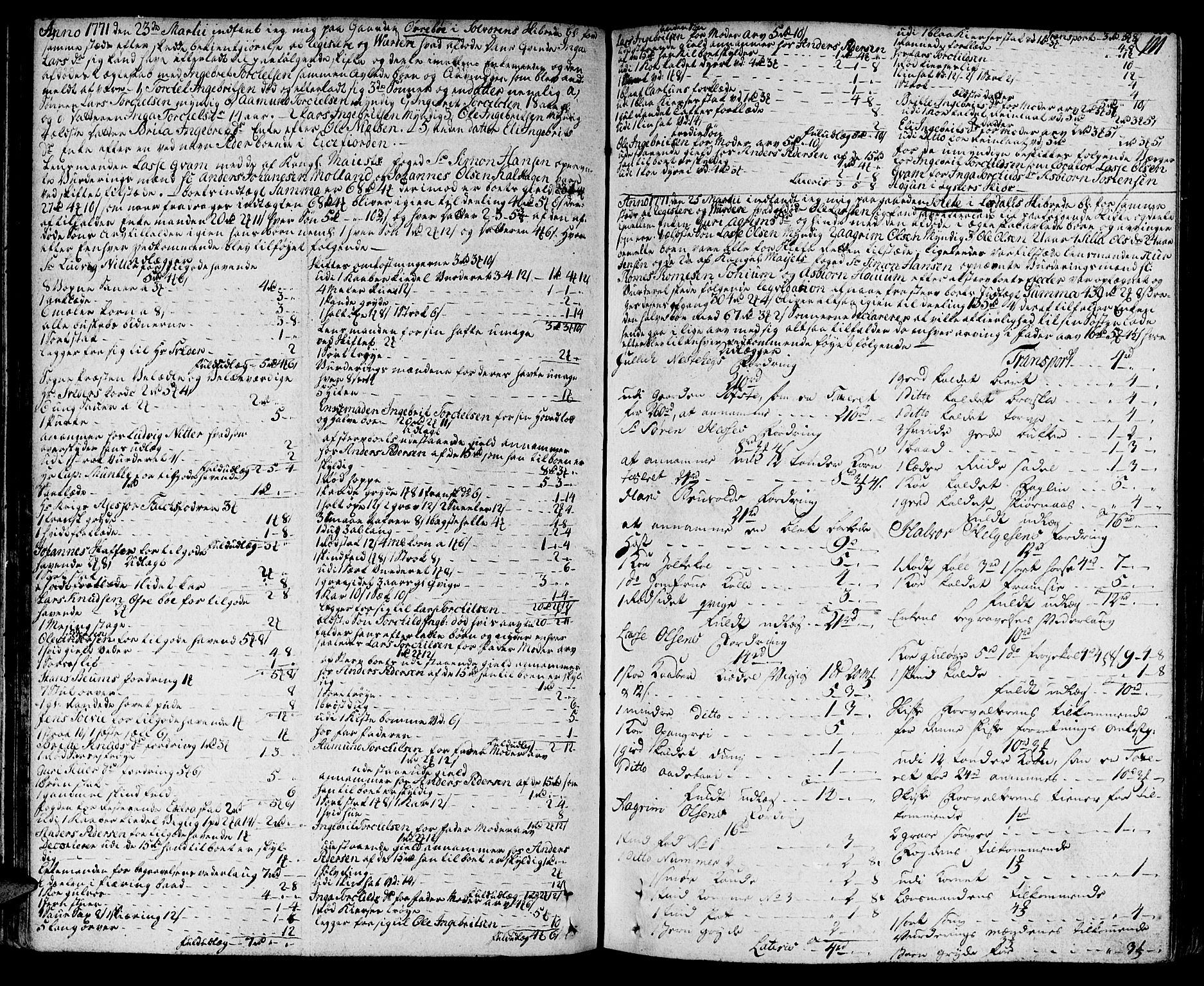 Indre Sogn tingrett, AV/SAB-A-3301/1/H/Ha/L0008a: Skifteprotokoll 8a, 1768-1774, s. 110b-111a
