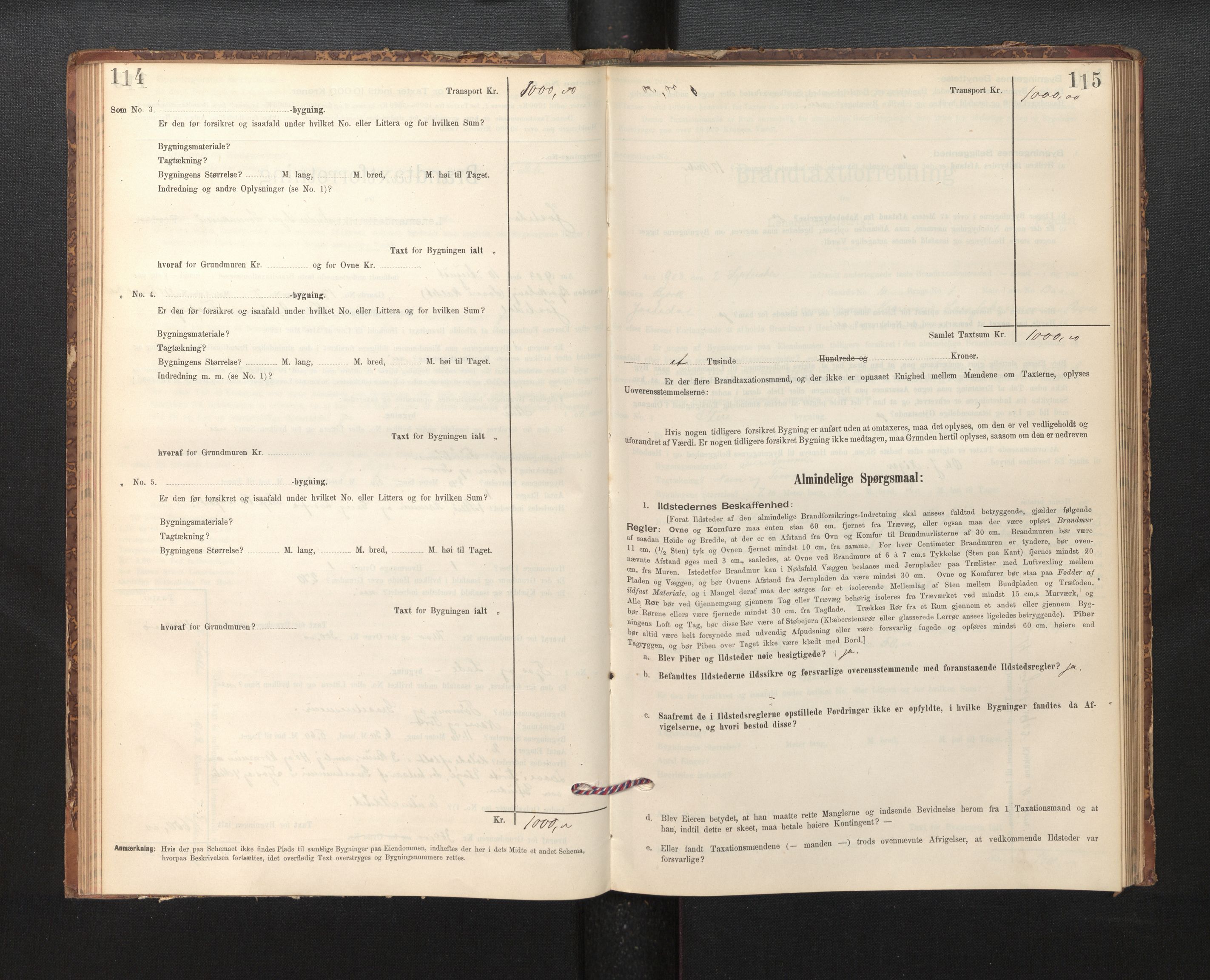 Lensmannen i Jostedal, SAB/A-28601/0012/L0003: Branntakstprotokoll, skjematakst, 1895-1906, s. 114-115