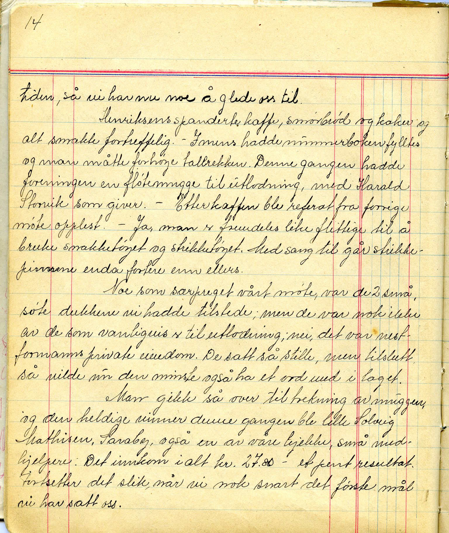 Porsa sanitetsforening, FMFB/A-1035/A/L0001: Møteprotokoll, 1946