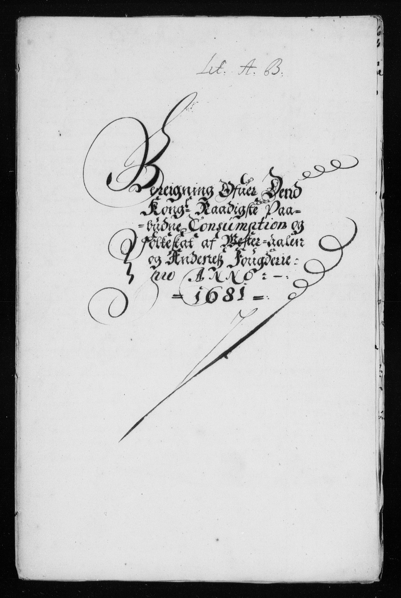 Rentekammeret inntil 1814, Reviderte regnskaper, Stiftamtstueregnskaper, Trondheim stiftamt og Nordland amt, RA/EA-6044/R/Rh/L0008: Nordland amt, 1681