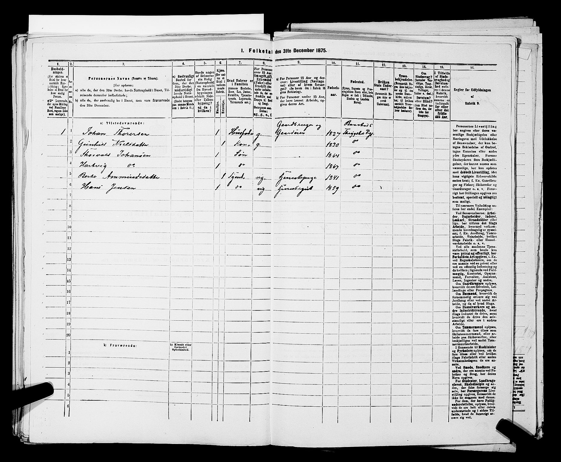 RA, Folketelling 1875 for 0122P Trøgstad prestegjeld, 1875, s. 1420