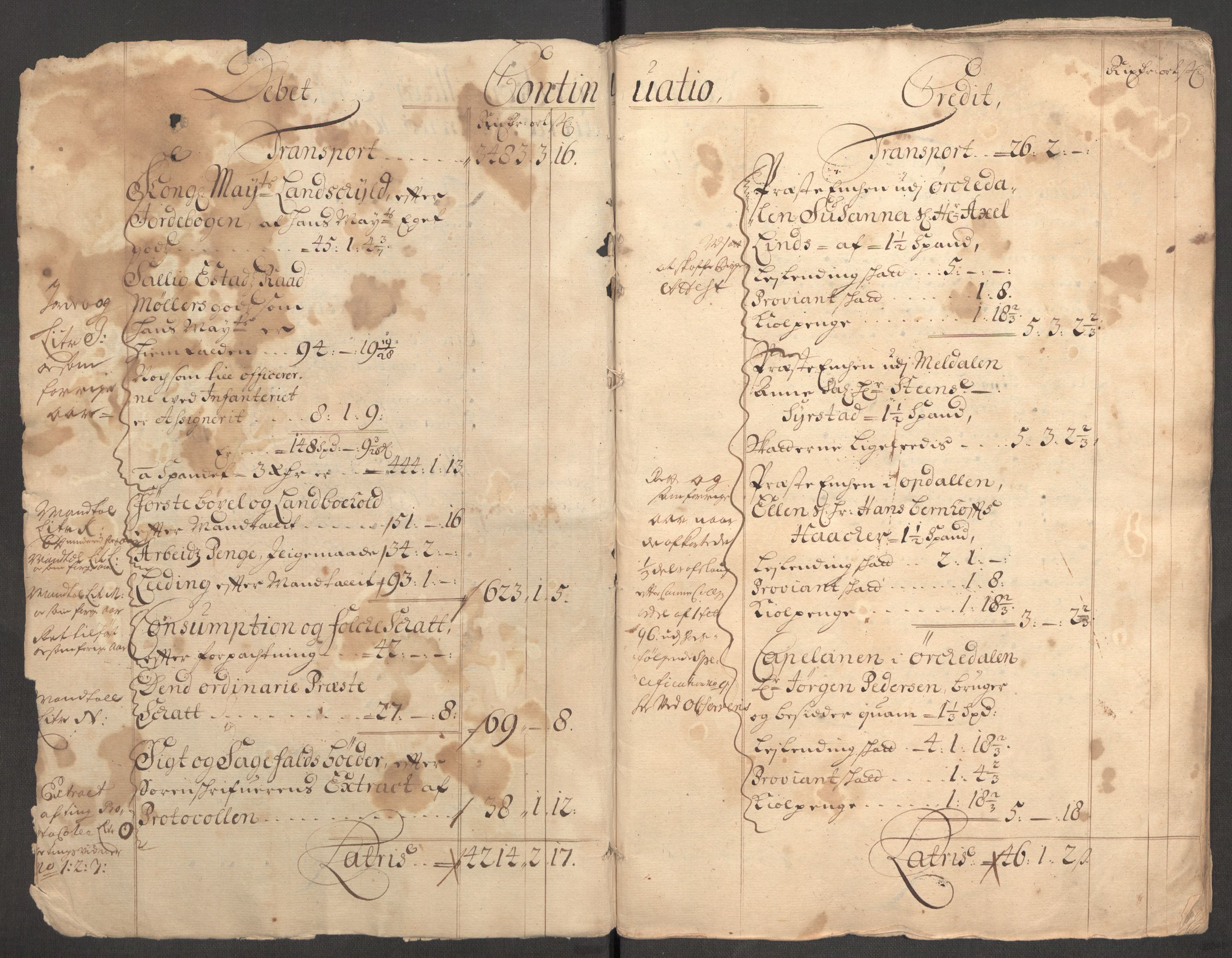 Rentekammeret inntil 1814, Reviderte regnskaper, Fogderegnskap, RA/EA-4092/R60/L3946: Fogderegnskap Orkdal og Gauldal, 1696, s. 6