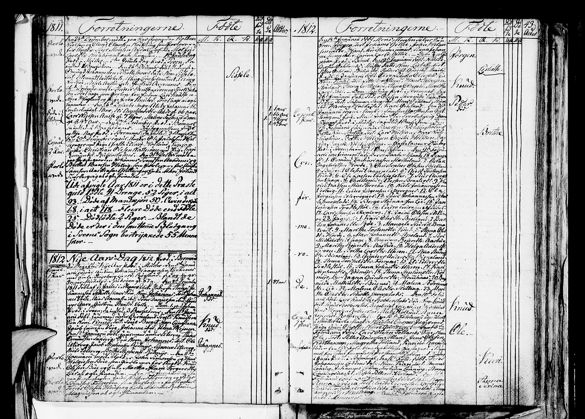Finnås sokneprestembete, AV/SAB-A-99925/H/Ha/Haa/Haaa/L0004: Ministerialbok nr. A 4, 1804-1830, s. 43