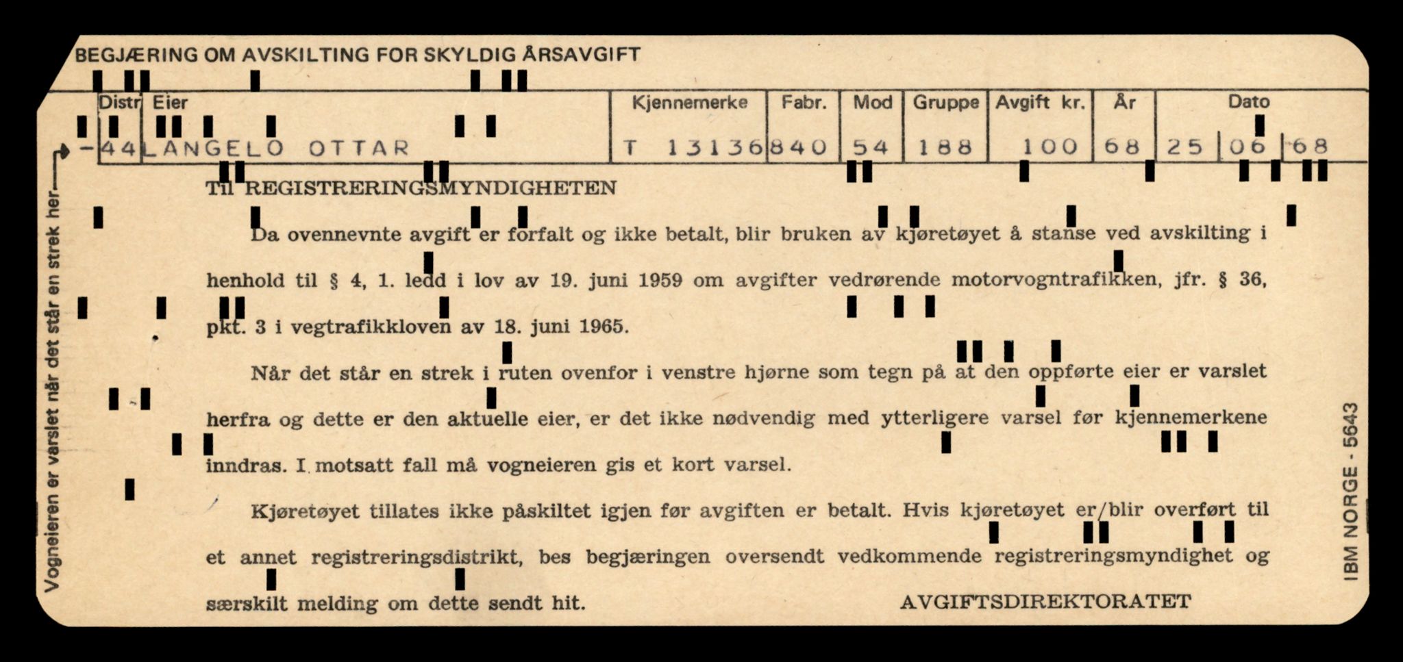 Møre og Romsdal vegkontor - Ålesund trafikkstasjon, AV/SAT-A-4099/F/Fe/L0037: Registreringskort for kjøretøy T 13031 - T 13179, 1927-1998, s. 2095