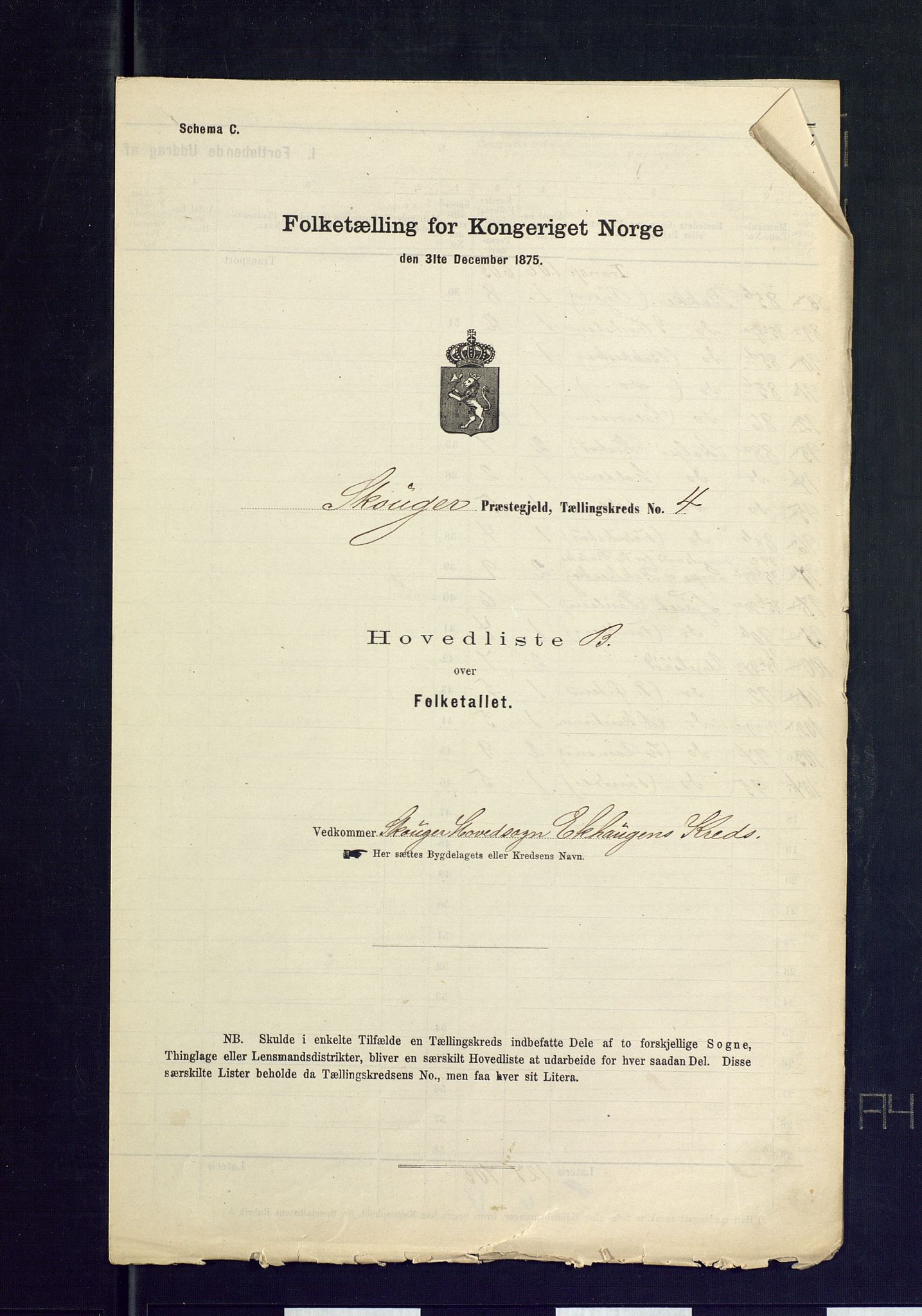 SAKO, Folketelling 1875 for 0712P Skoger prestegjeld, 1875, s. 17