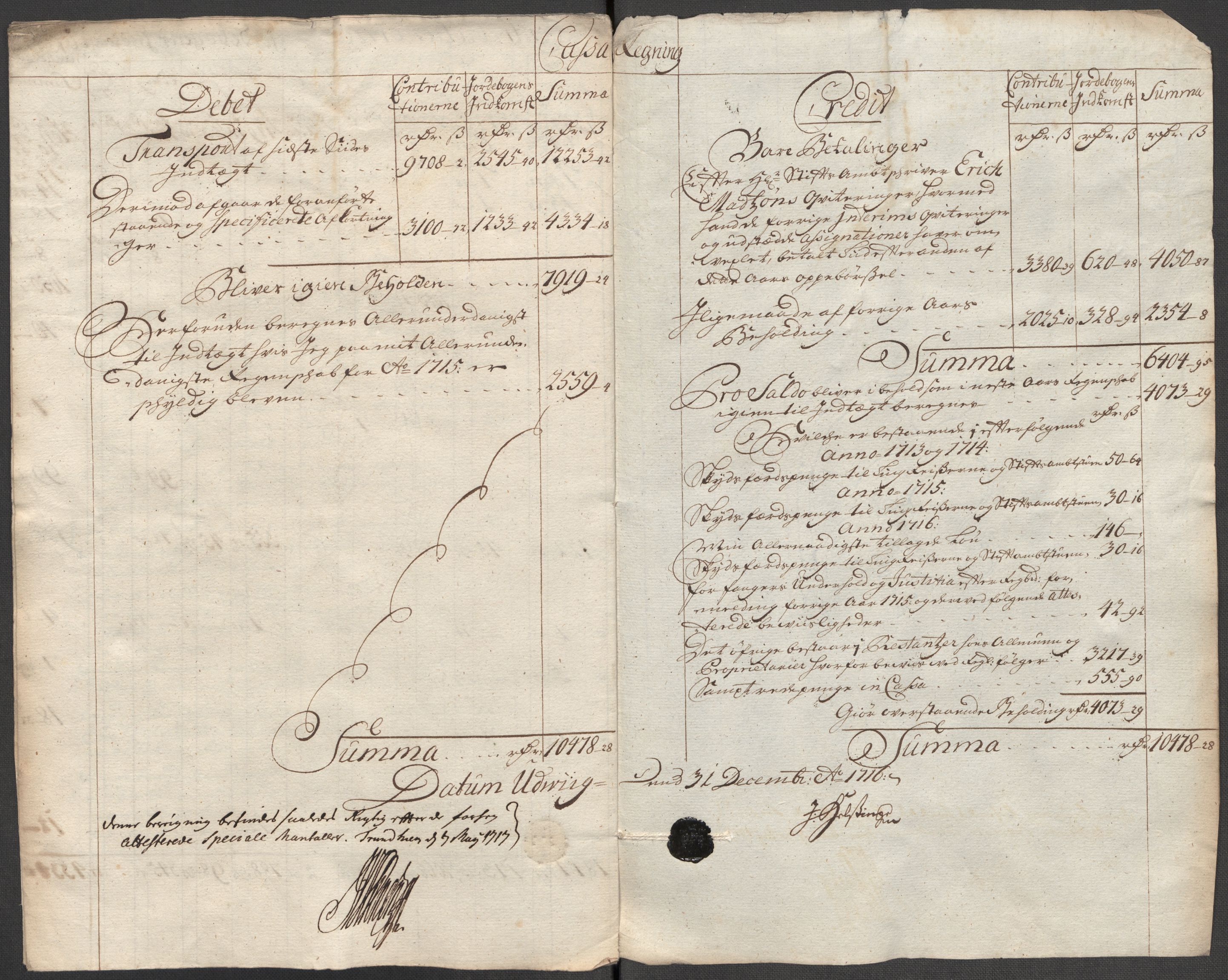 Rentekammeret inntil 1814, Reviderte regnskaper, Fogderegnskap, RA/EA-4092/R63/L4324: Fogderegnskap Inderøy, 1716, s. 20