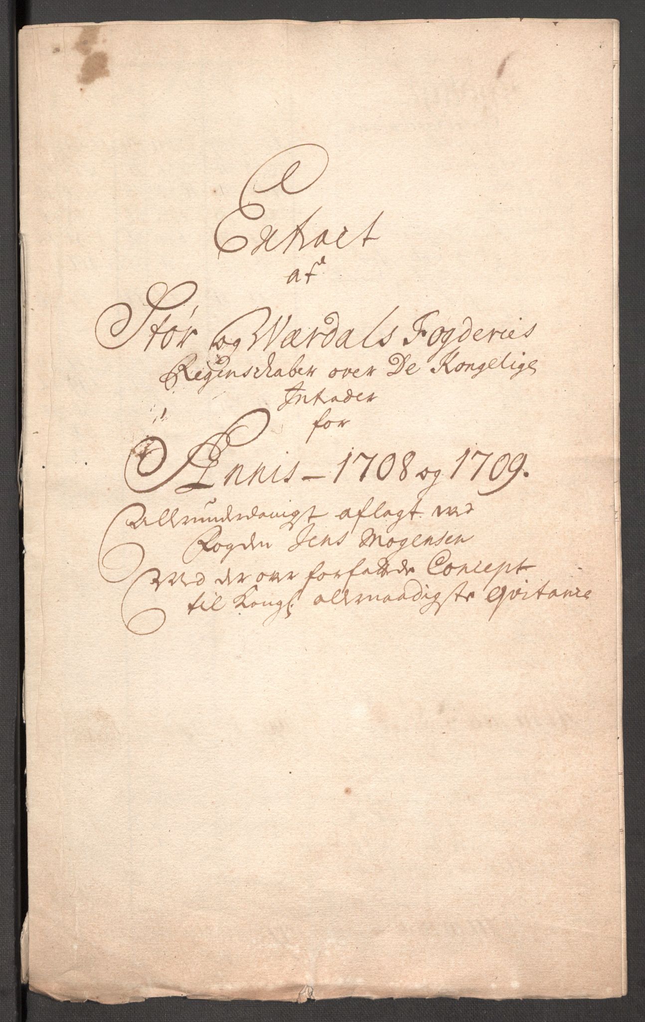 Rentekammeret inntil 1814, Reviderte regnskaper, Fogderegnskap, RA/EA-4092/R62/L4199: Fogderegnskap Stjørdal og Verdal, 1709, s. 271
