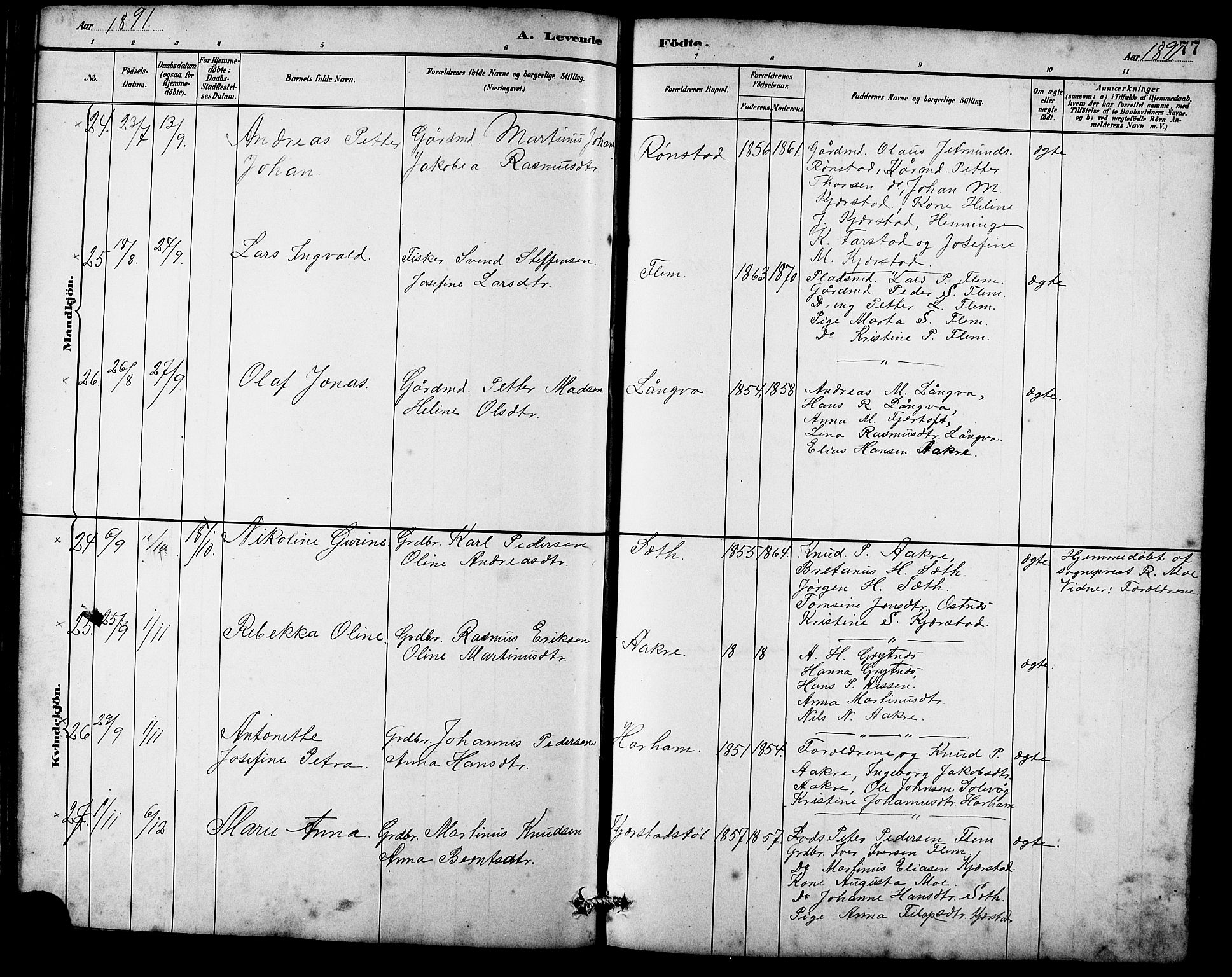 Ministerialprotokoller, klokkerbøker og fødselsregistre - Møre og Romsdal, AV/SAT-A-1454/536/L0510: Klokkerbok nr. 536C05, 1881-1898, s. 77
