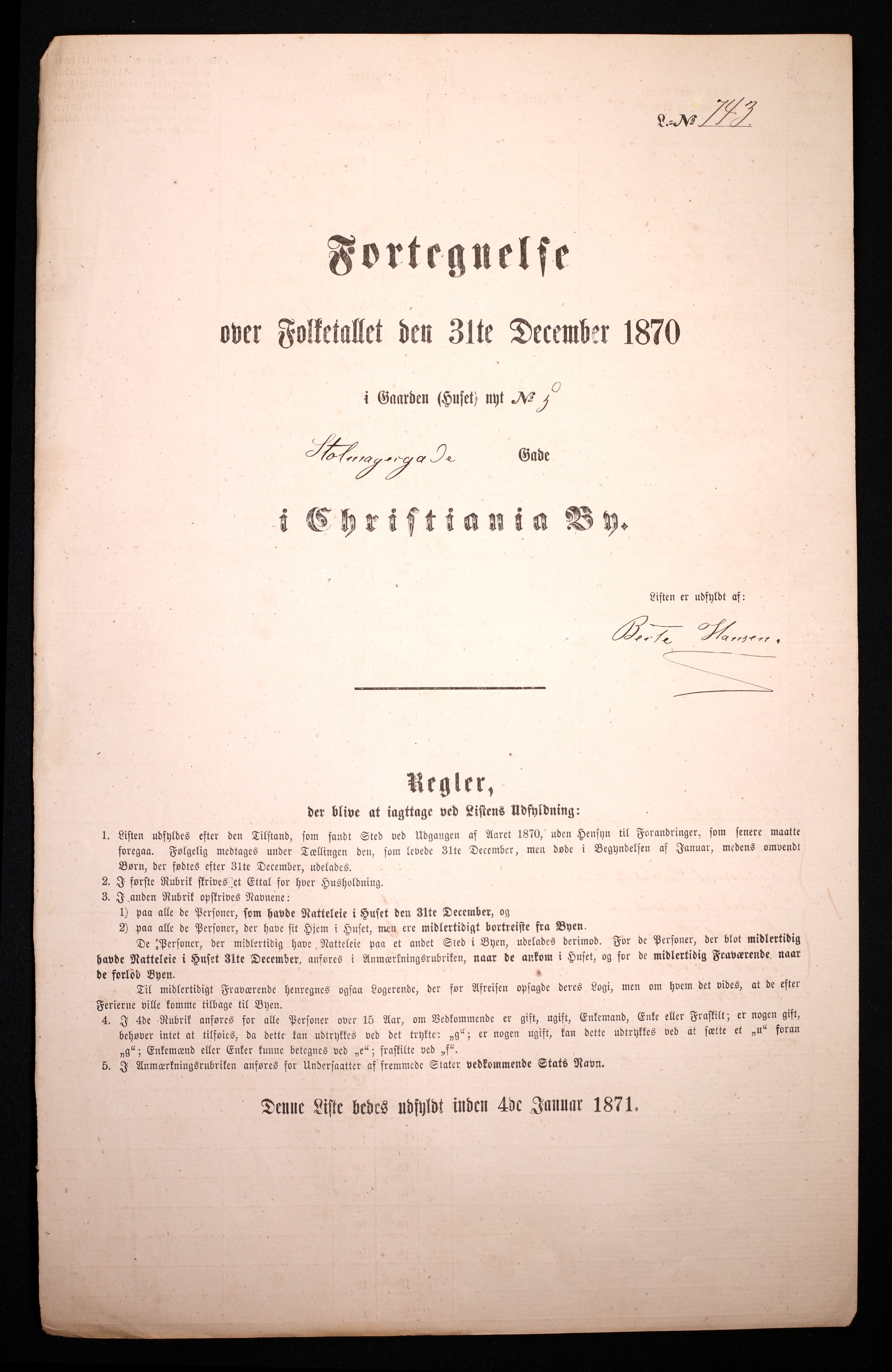 RA, Folketelling 1870 for 0301 Kristiania kjøpstad, 1870, s. 3628