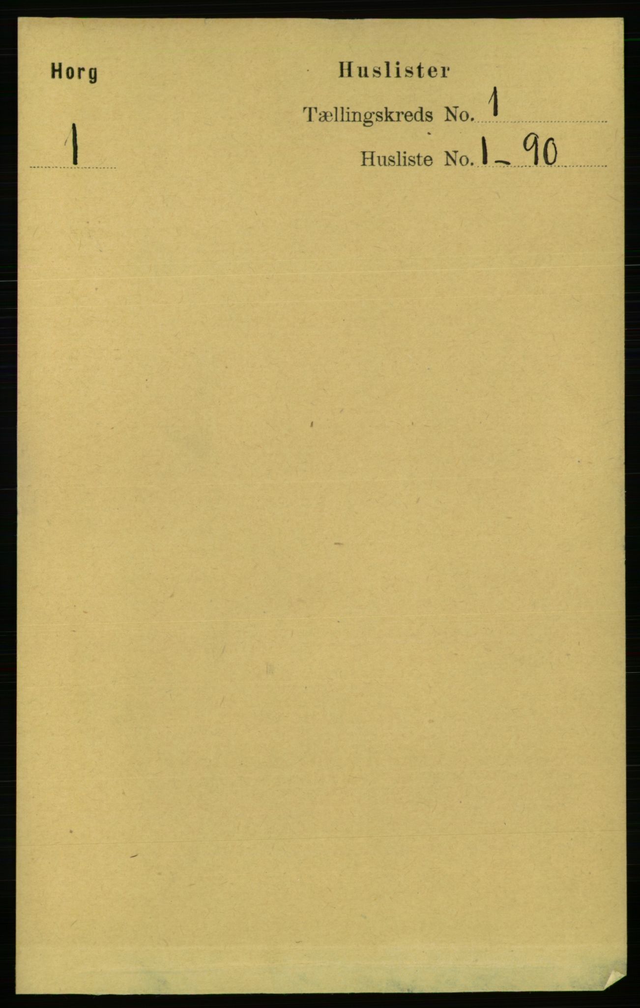 RA, Folketelling 1891 for 1650 Horg herred, 1891, s. 17