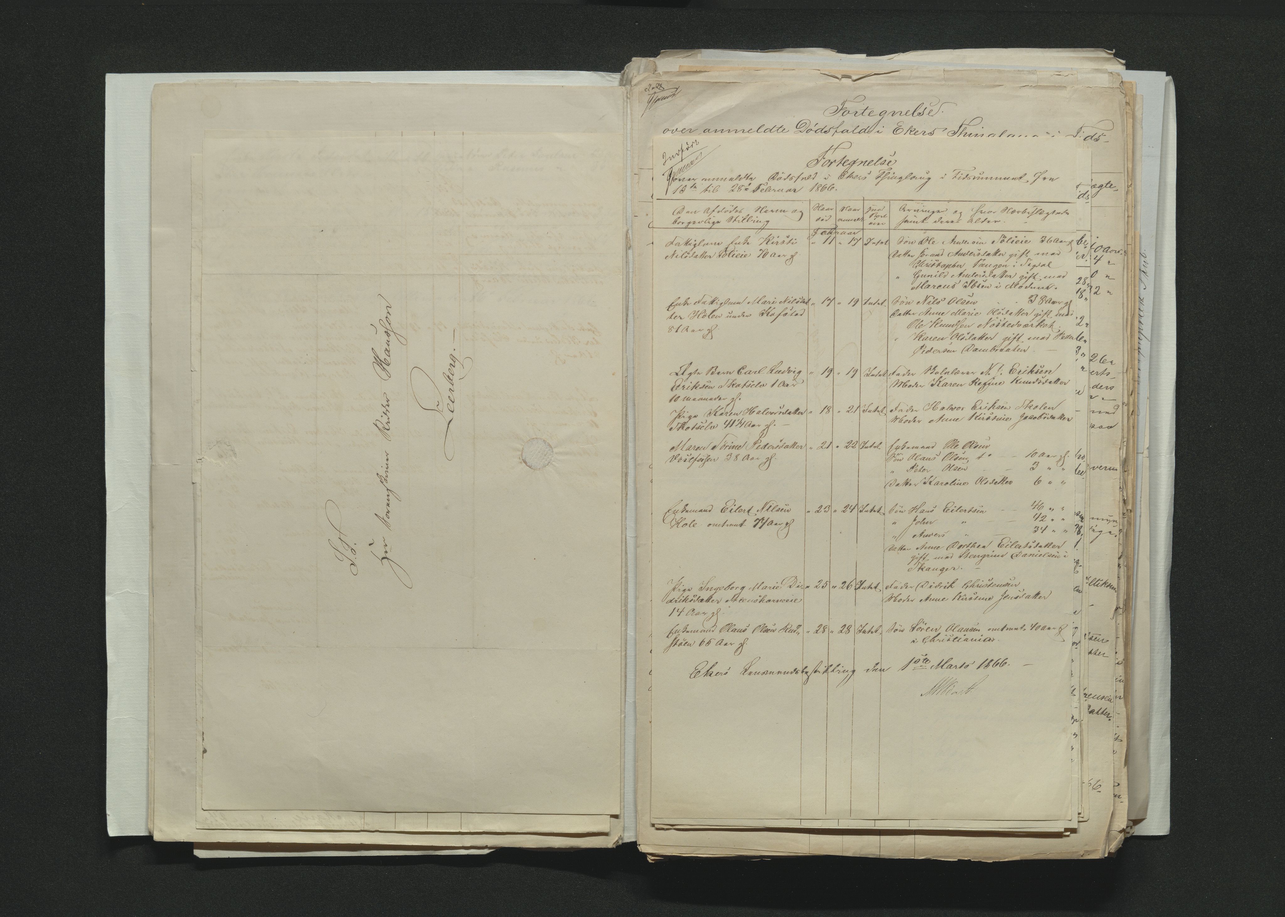 Eiker, Modum og Sigdal sorenskriveri, AV/SAKO-A-123/H/Ha/Hab/L0012: Dødsfallsmeldinger, 1866-1869, s. 16