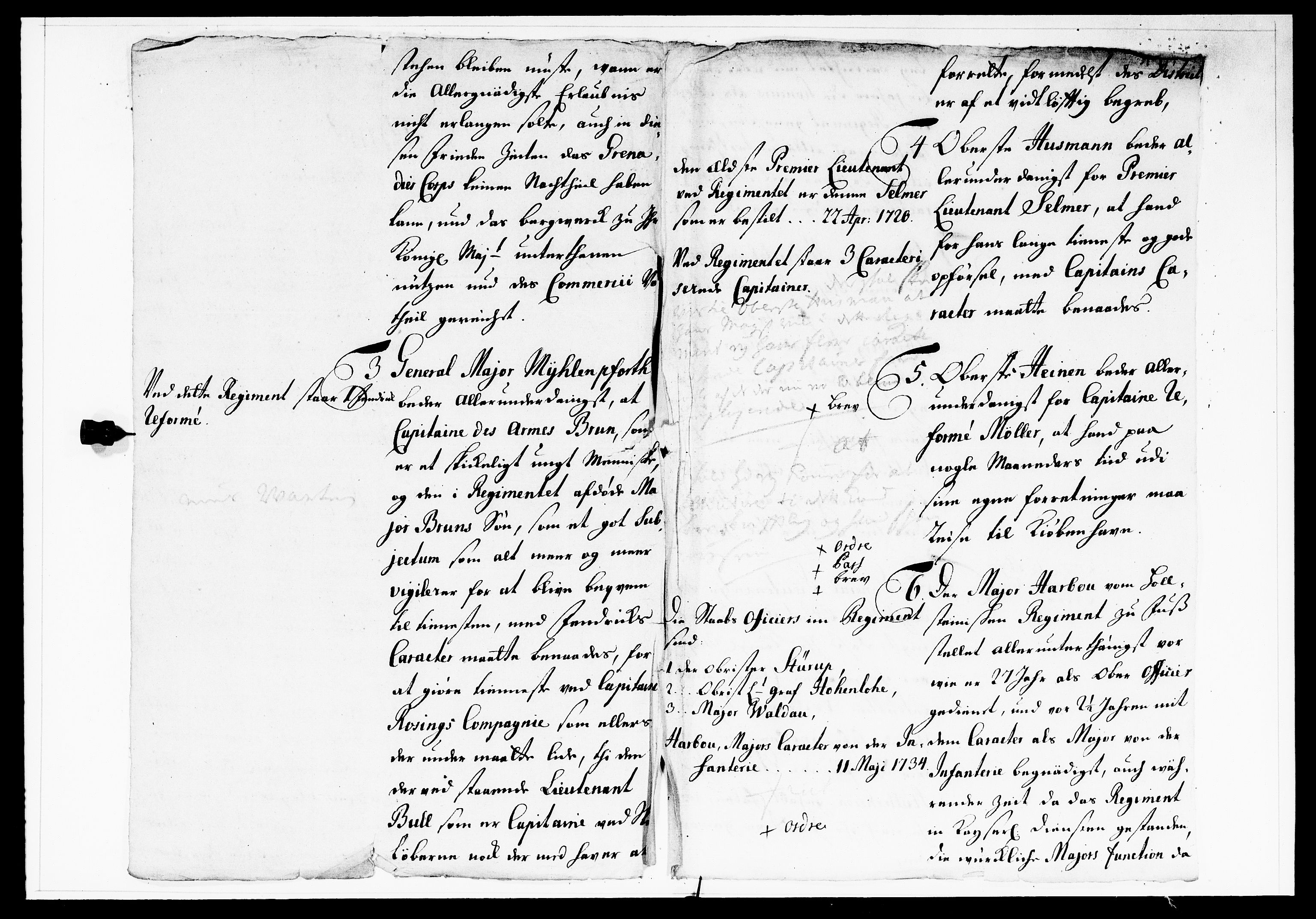 Krigskollegiet, Krigskancelliet, DRA/A-0006/-/1138-1142: Refererede sager, 1737, s. 35