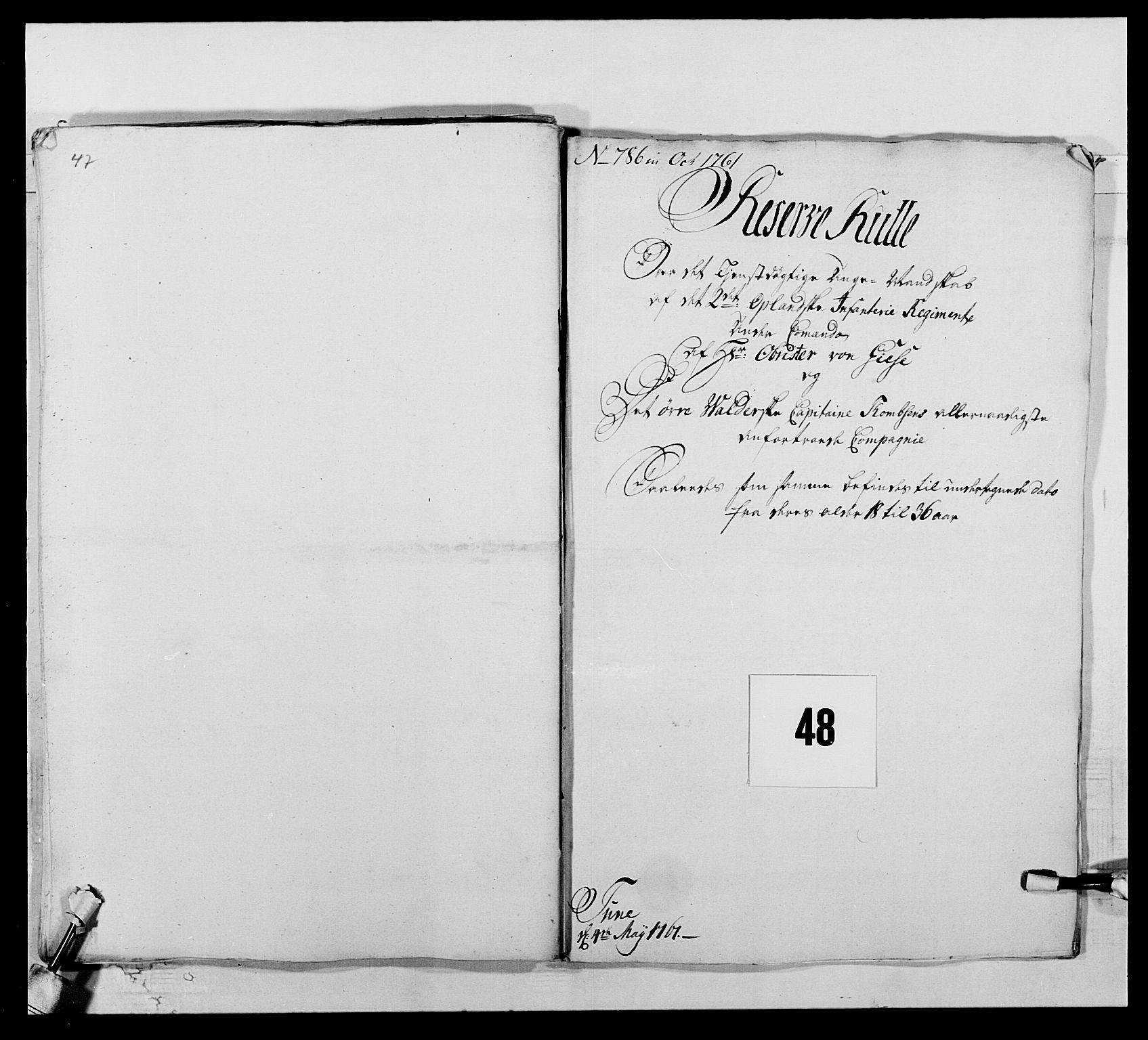 Kommanderende general (KG I) med Det norske krigsdirektorium, AV/RA-EA-5419/E/Ea/L0506: 2. Opplandske regiment, 1756-1765, s. 443