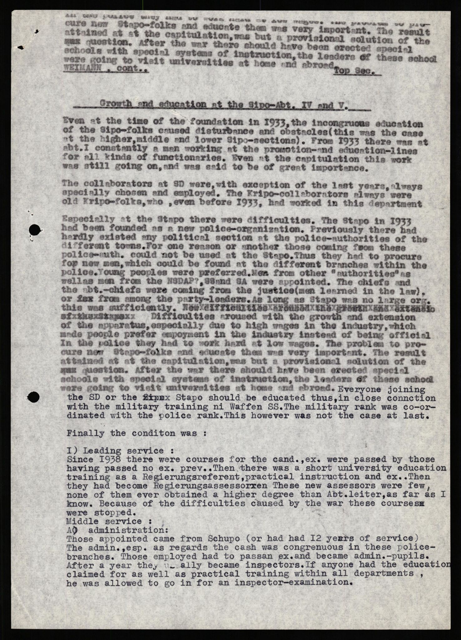 Forsvaret, Forsvarets overkommando II, RA/RAFA-3915/D/Db/L0035: CI Questionaires. Tyske okkupasjonsstyrker i Norge. Tyskere., 1945-1946, s. 191