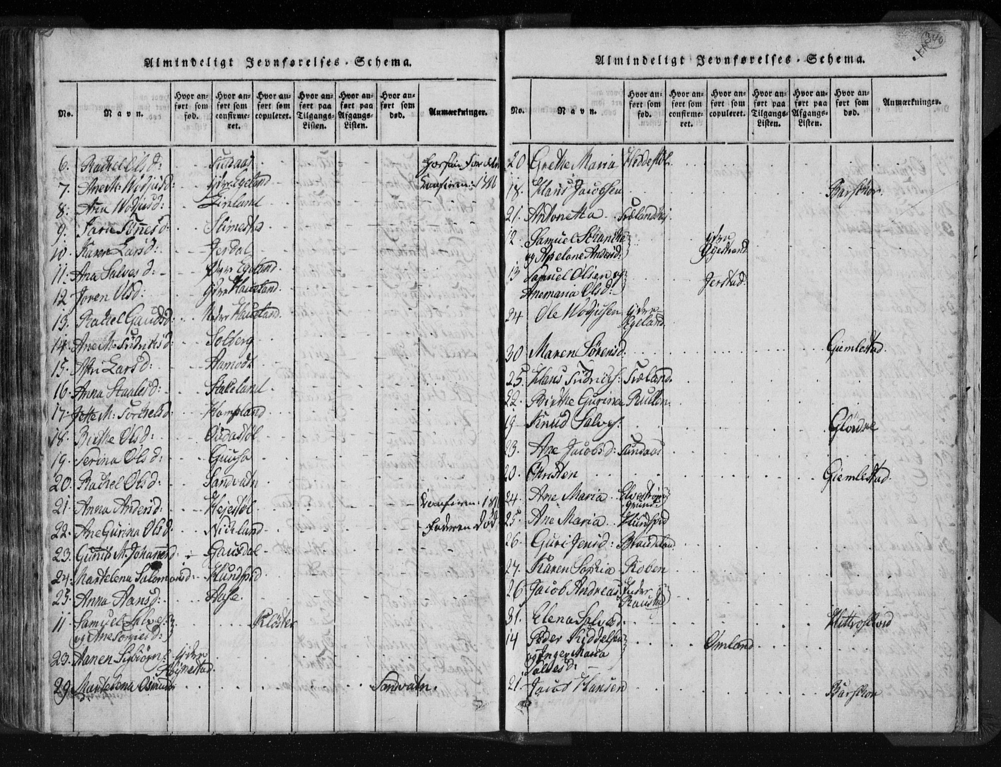 Kvinesdal sokneprestkontor, AV/SAK-1111-0026/F/Fa/Fab/L0003: Ministerialbok nr. A 3, 1815-1829, s. 340