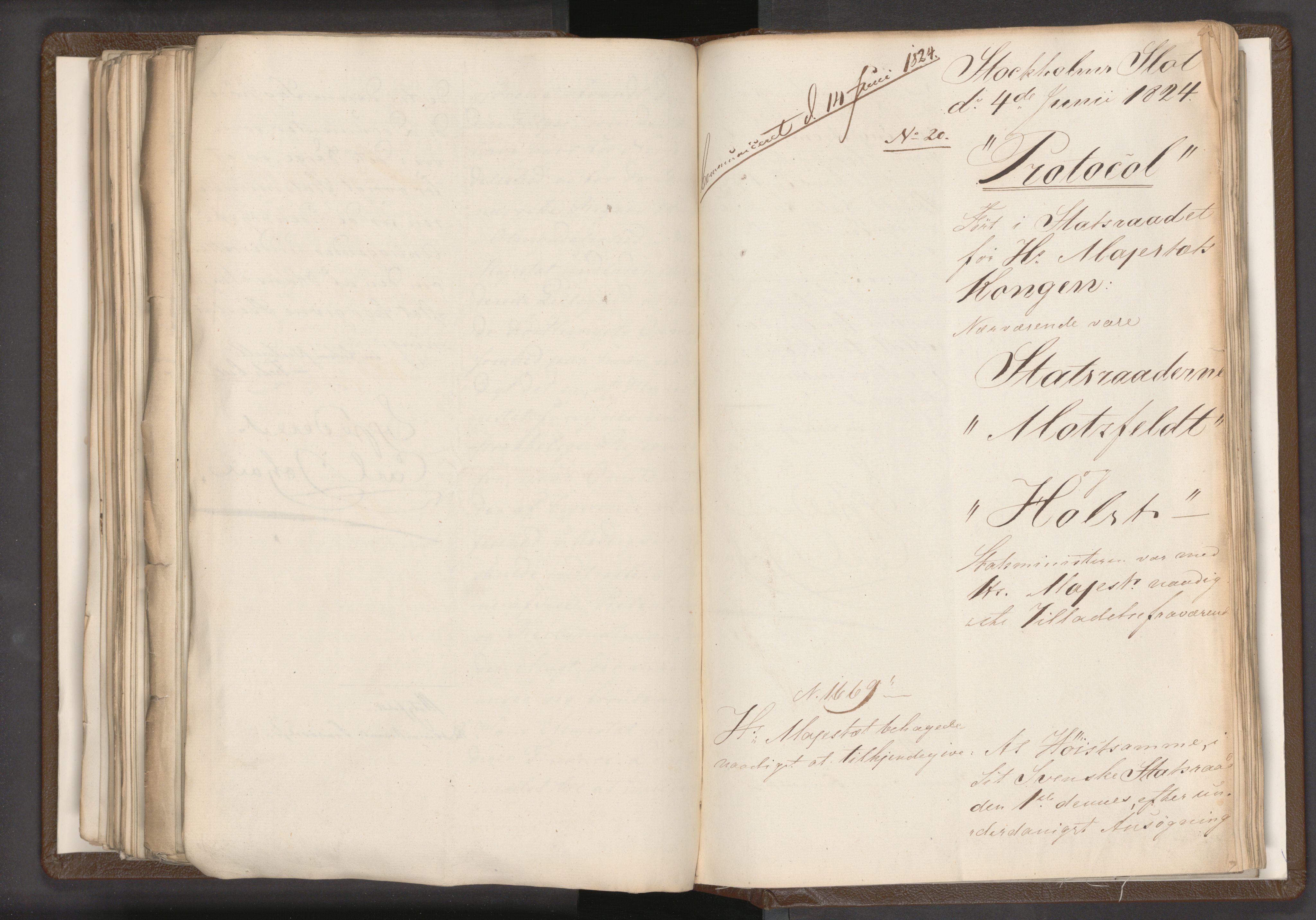 Statsrådssekretariatet, AV/RA-S-1001/A/Ab/L0018: Kgl. res. nr. 1112-1753, 1. halvår, 1824