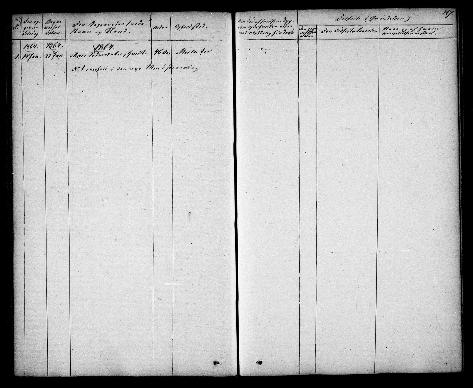 Sørum prestekontor Kirkebøker, SAO/A-10303/F/Fa/L0005: Ministerialbok nr. I 5, 1846-1863, s. 267