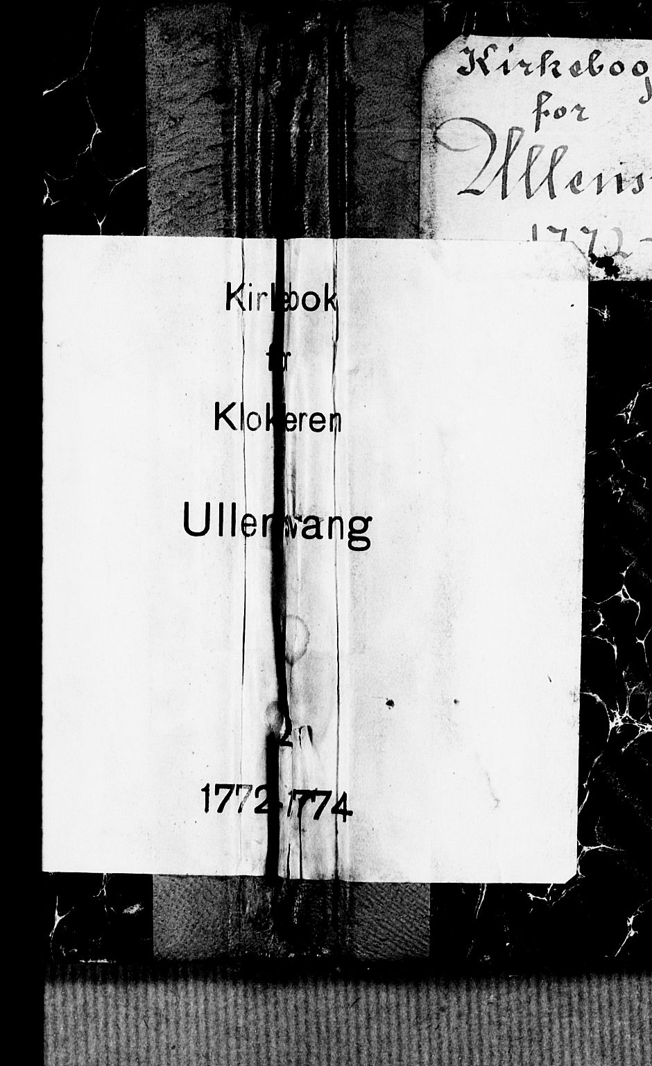 Ullensvang sokneprestembete, SAB/A-78701/H/Hab: Klokkerbok nr. B 3, 1772-1774