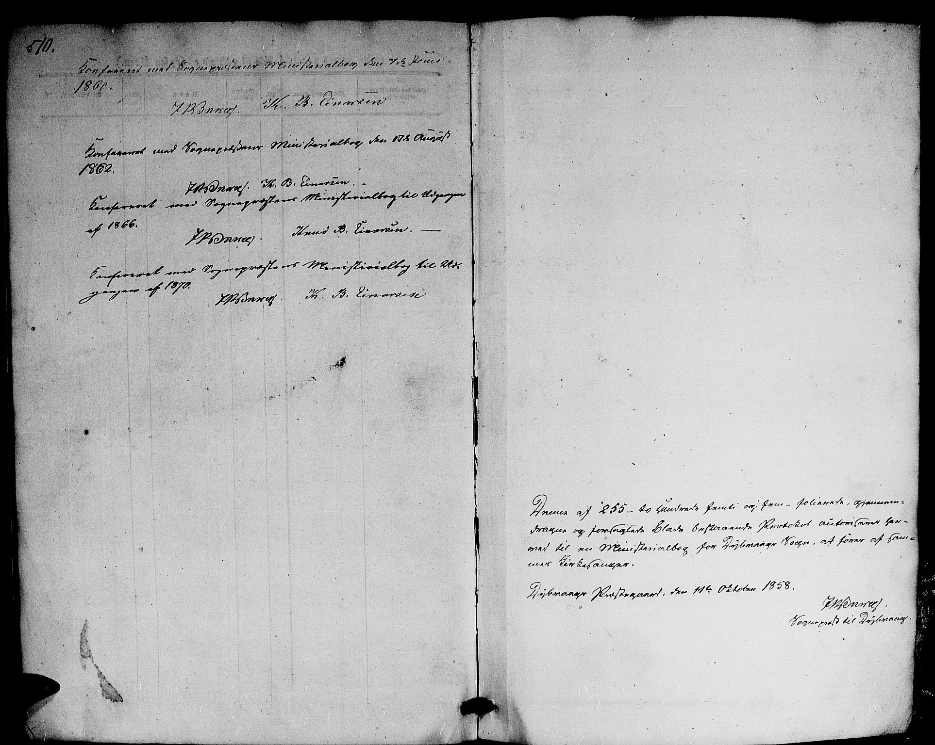 Dypvåg sokneprestkontor, SAK/1111-0007/F/Fb/Fba/L0011: Klokkerbok nr. B 11, 1857-1872, s. 502-503
