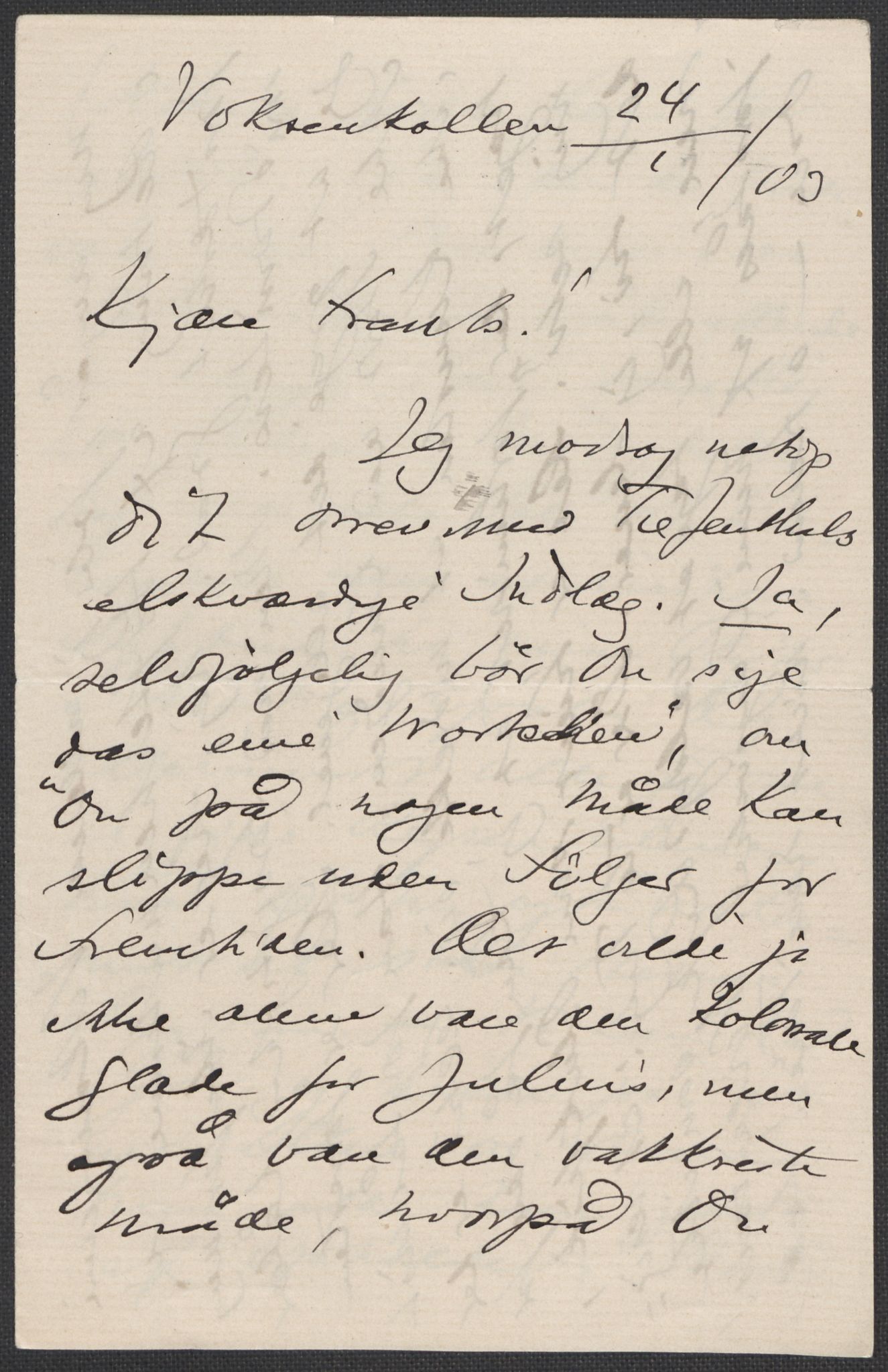 Beyer, Frants, RA/PA-0132/F/L0001: Brev fra Edvard Grieg til Frantz Beyer og "En del optegnelser som kan tjene til kommentar til brevene" av Marie Beyer, 1872-1907, s. 689