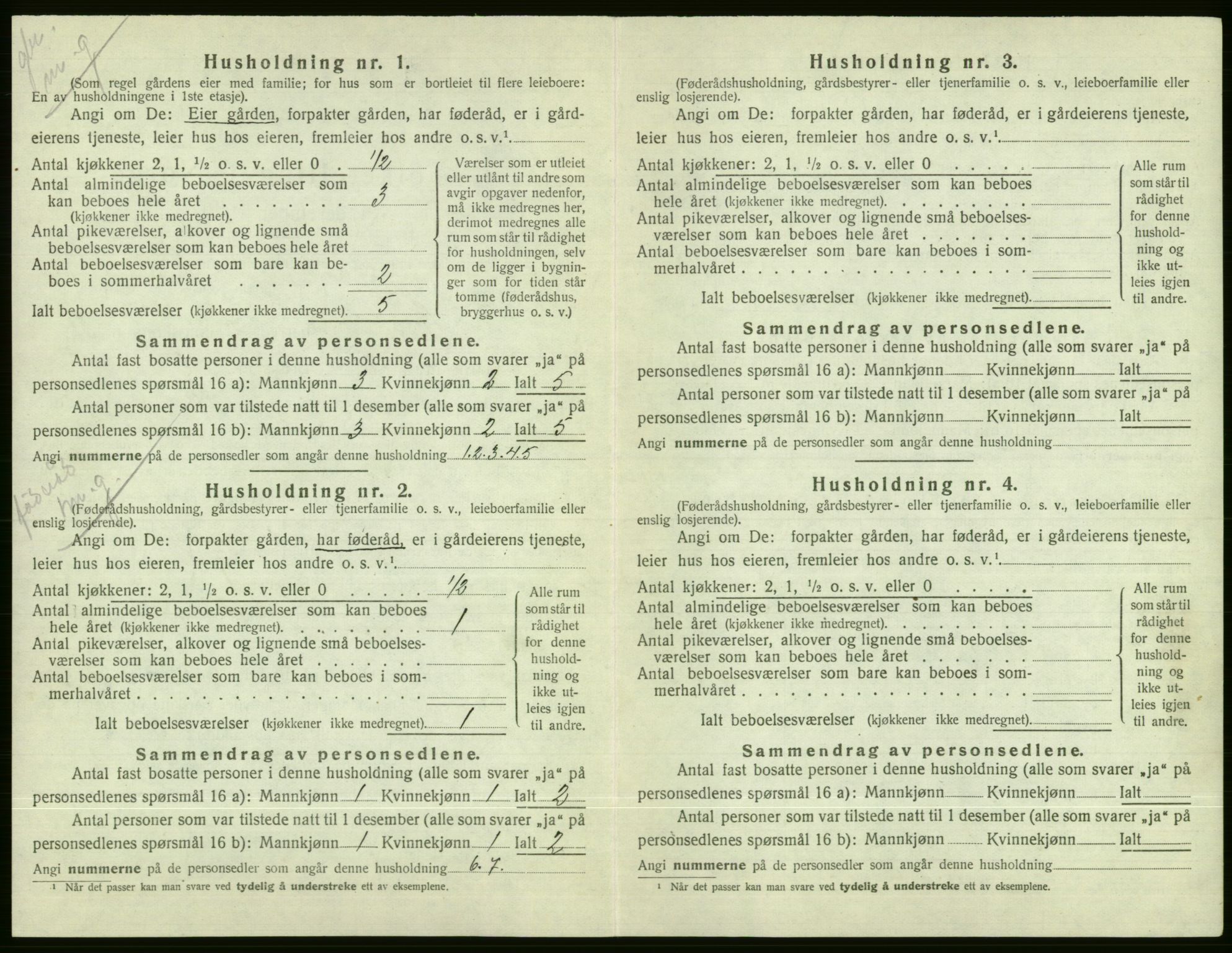 SAB, Folketelling 1920 for 1235 Voss herred, 1920, s. 2696