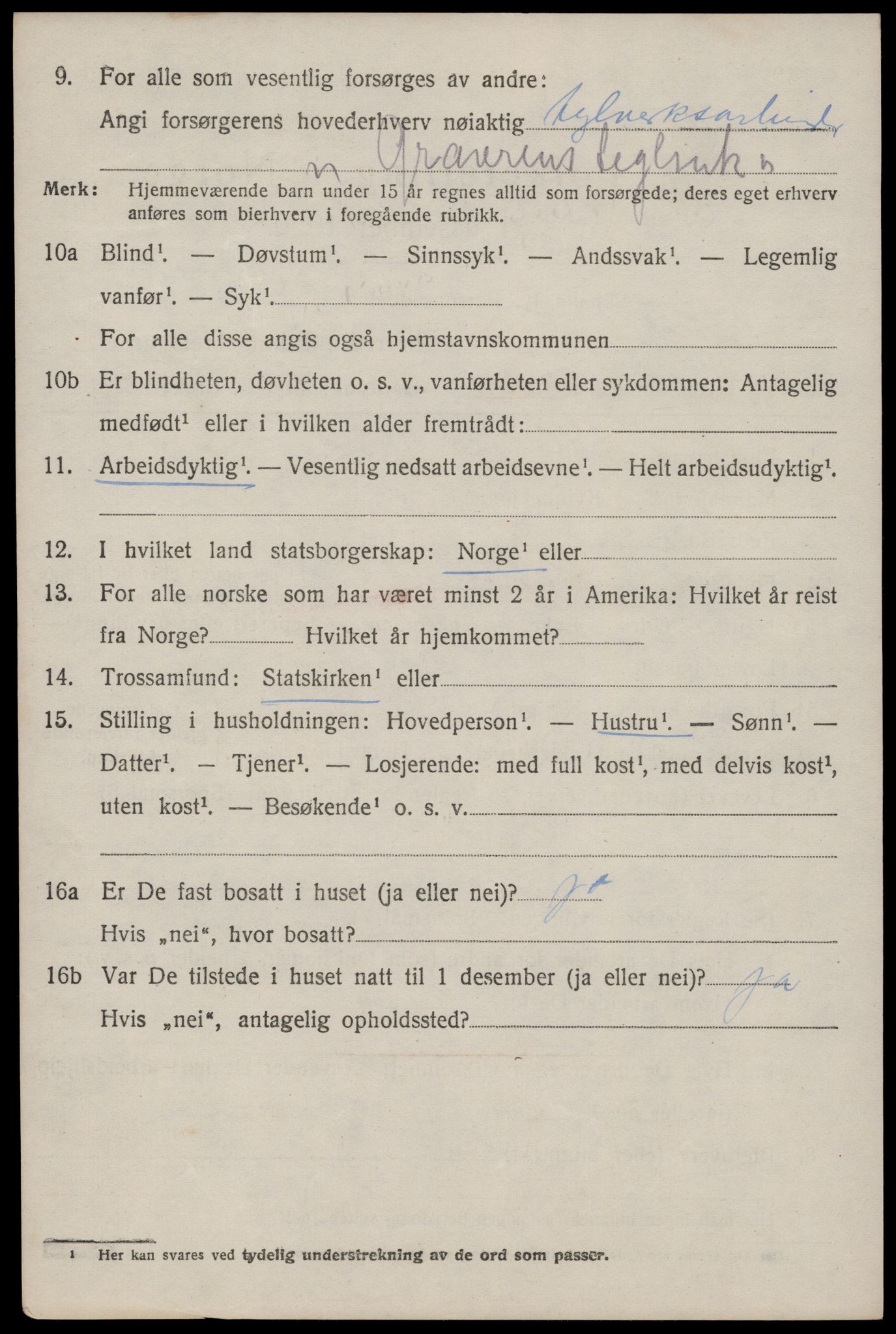 SAST, Folketelling 1920 for 1123 Høyland herred, 1920, s. 16011