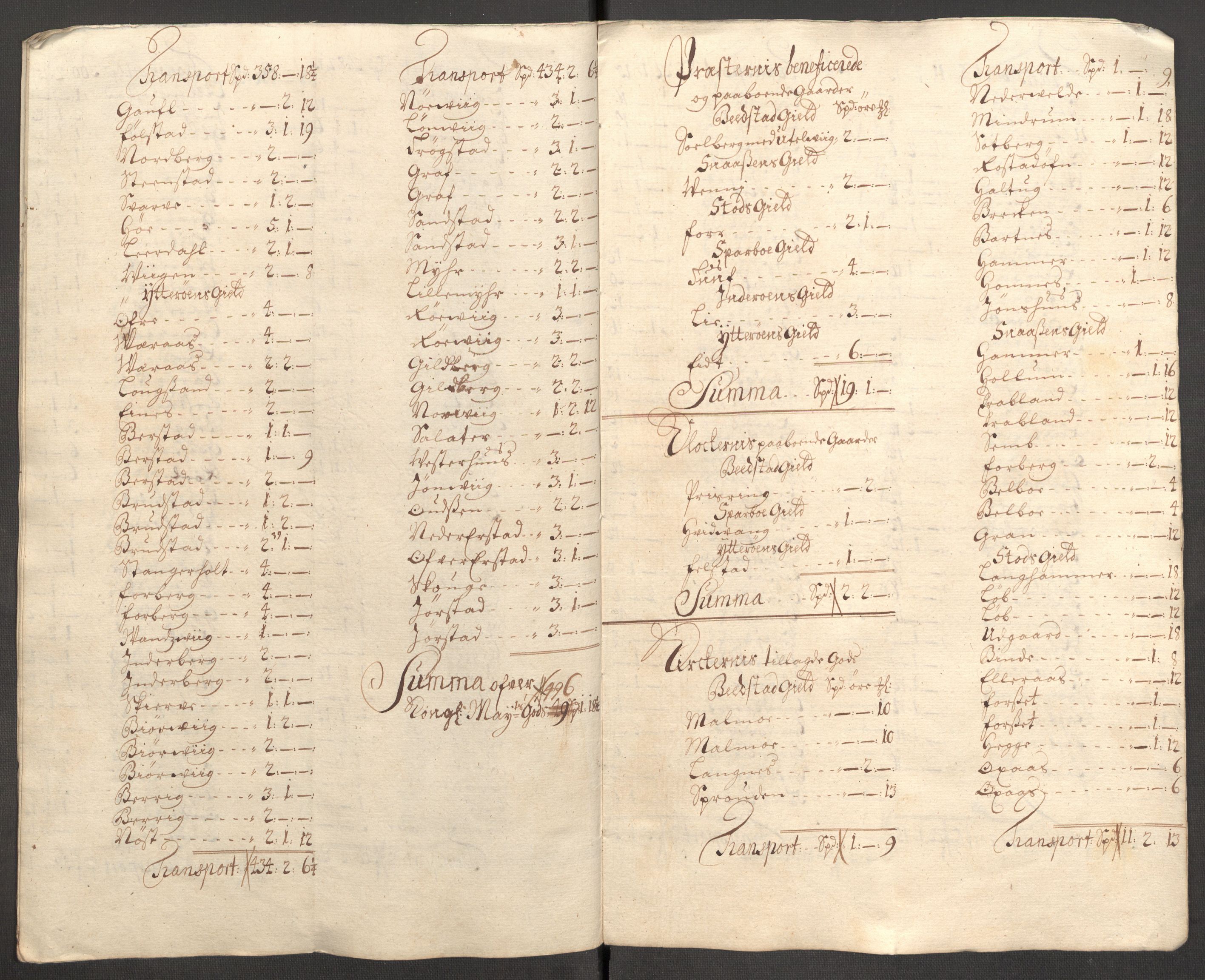 Rentekammeret inntil 1814, Reviderte regnskaper, Fogderegnskap, RA/EA-4092/R63/L4315: Fogderegnskap Inderøy, 1706-1707, s. 245