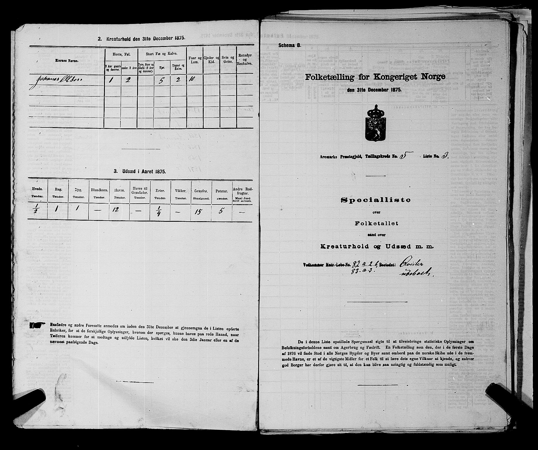 RA, Folketelling 1875 for 0118P Aremark prestegjeld, 1875, s. 652