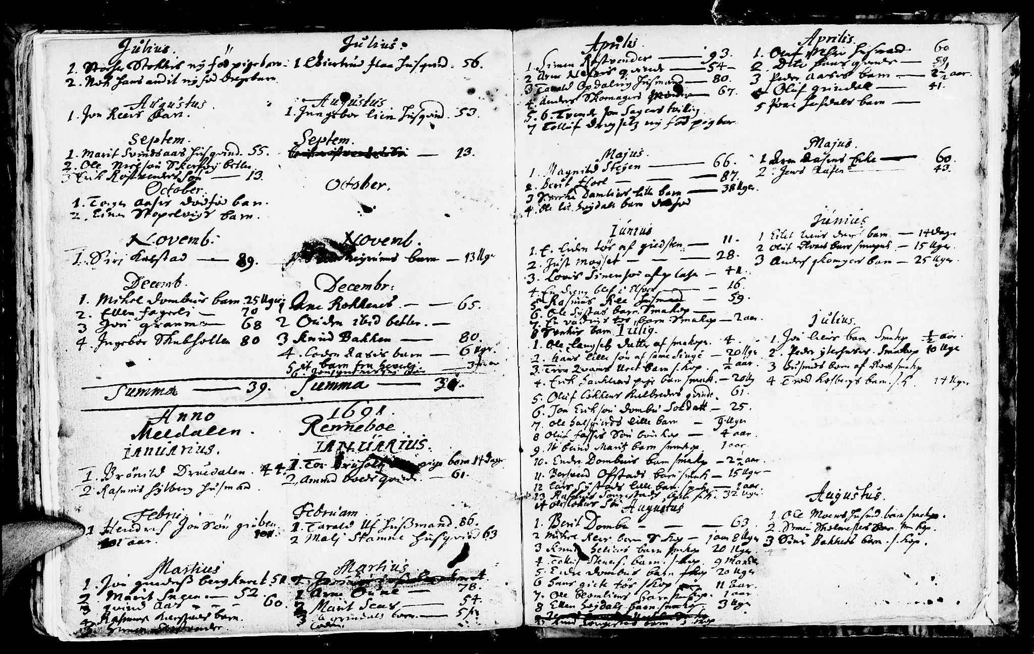 Ministerialprotokoller, klokkerbøker og fødselsregistre - Sør-Trøndelag, AV/SAT-A-1456/672/L0848: Ministerialbok nr. 672A01, 1682-1698