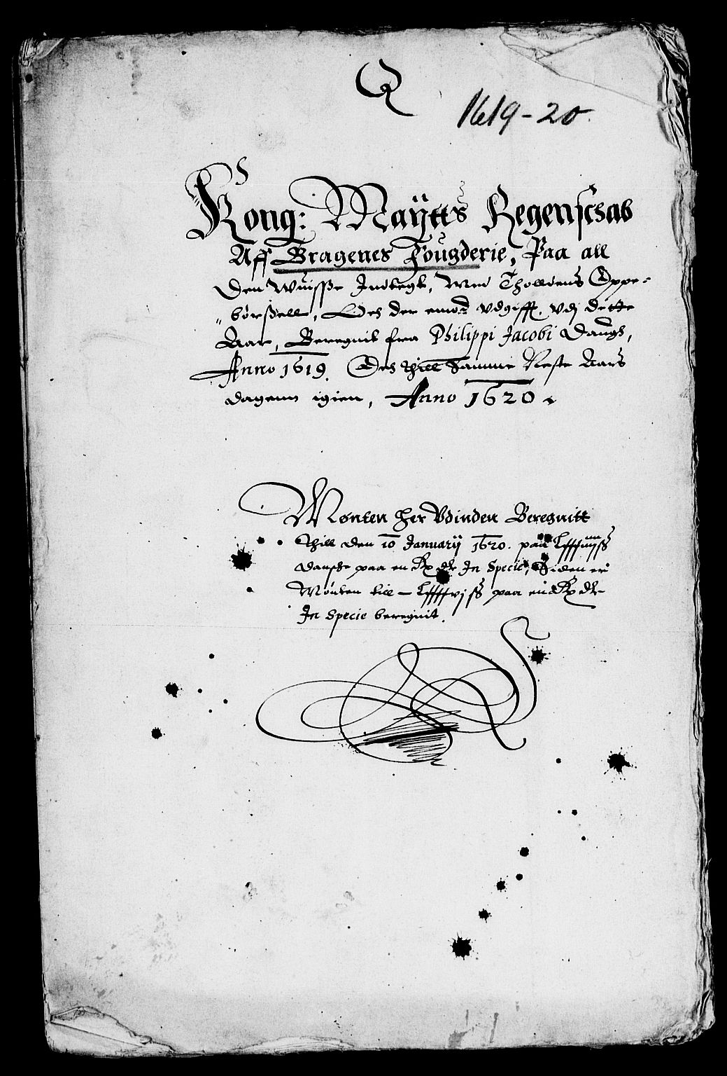 Rentekammeret inntil 1814, Reviderte regnskaper, Lensregnskaper, AV/RA-EA-5023/R/Rb/Rba/L0051: Akershus len, 1619-1620