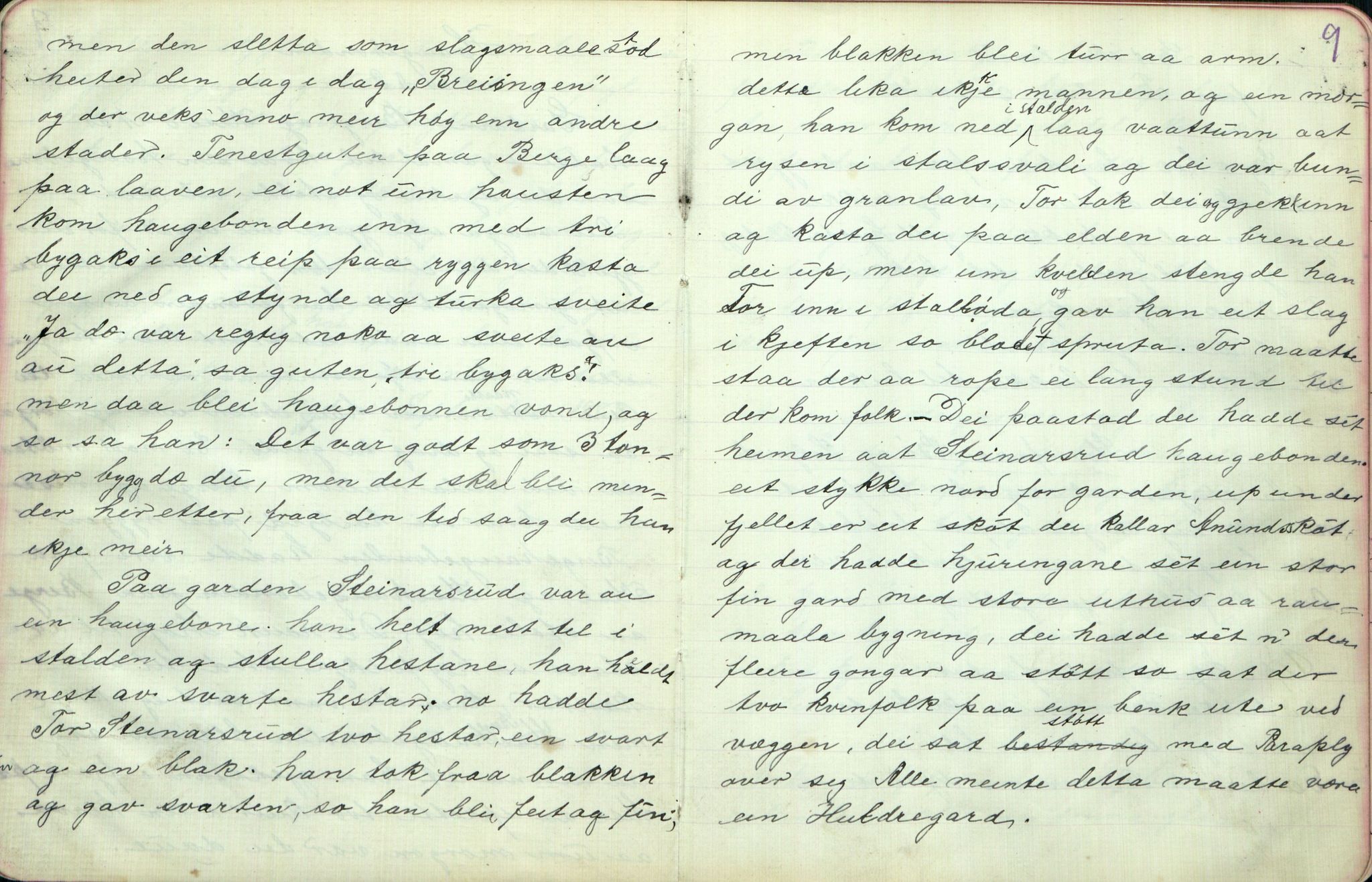 Rikard Berge, TEMU/TGM-A-1003/F/L0003/0033: 061-100 Innholdslister / 91 Nes. Flatdal. Uppskriftir av Aanund Rolleivsson m.fl. , 1910, s. 8-9
