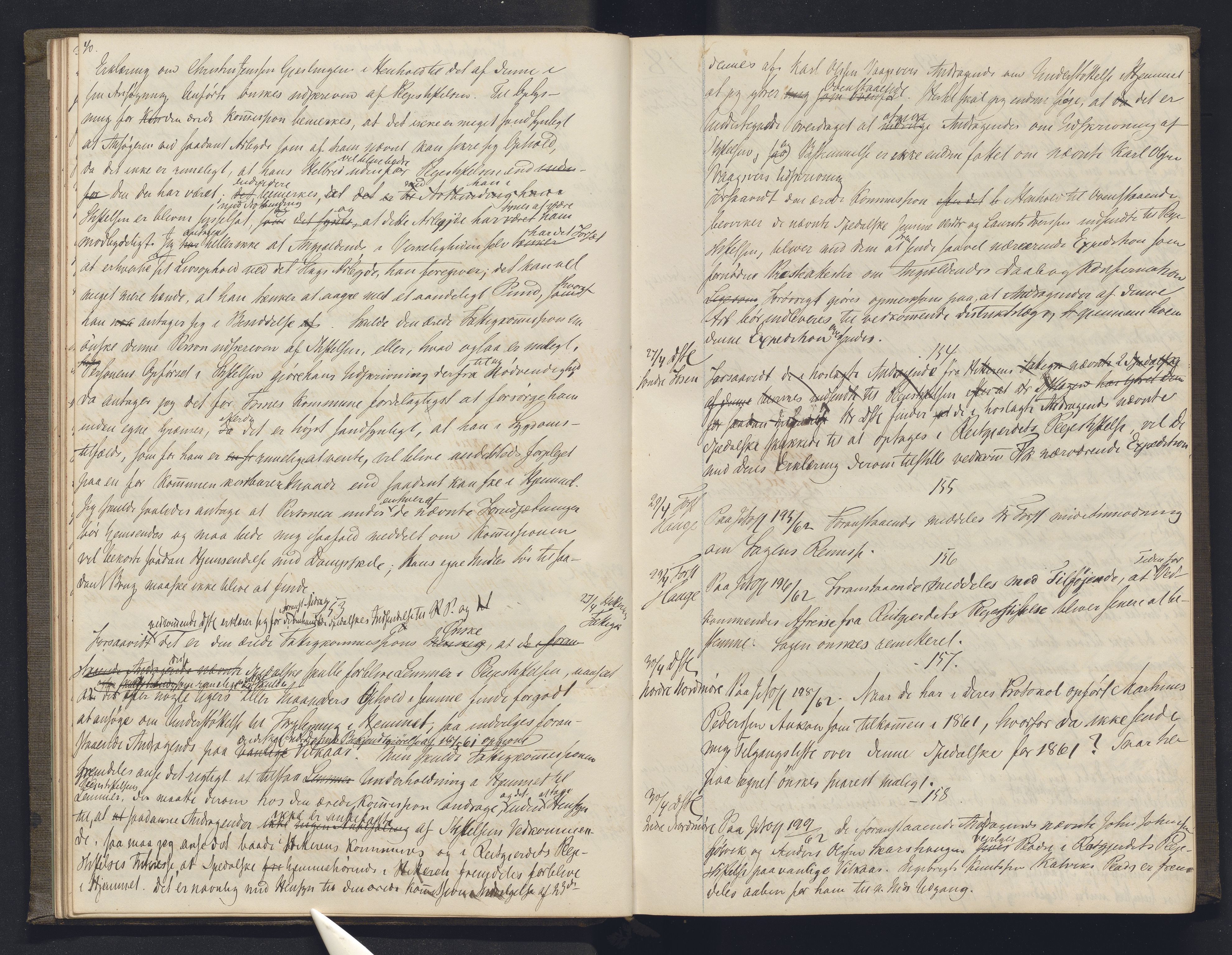 Lepraarkiver - Overlegen for den spedalske sykdom, AV/SAB-A-61001/B.b/L0003: Kopibok, 1862-1865, s. 40-41