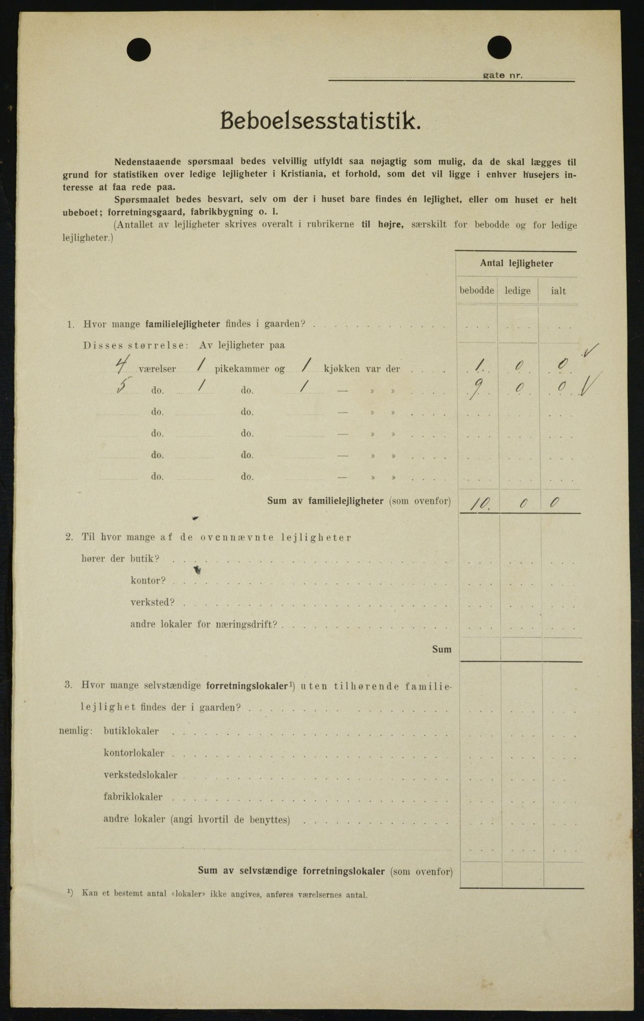 OBA, Kommunal folketelling 1.2.1909 for Kristiania kjøpstad, 1909, s. 59439