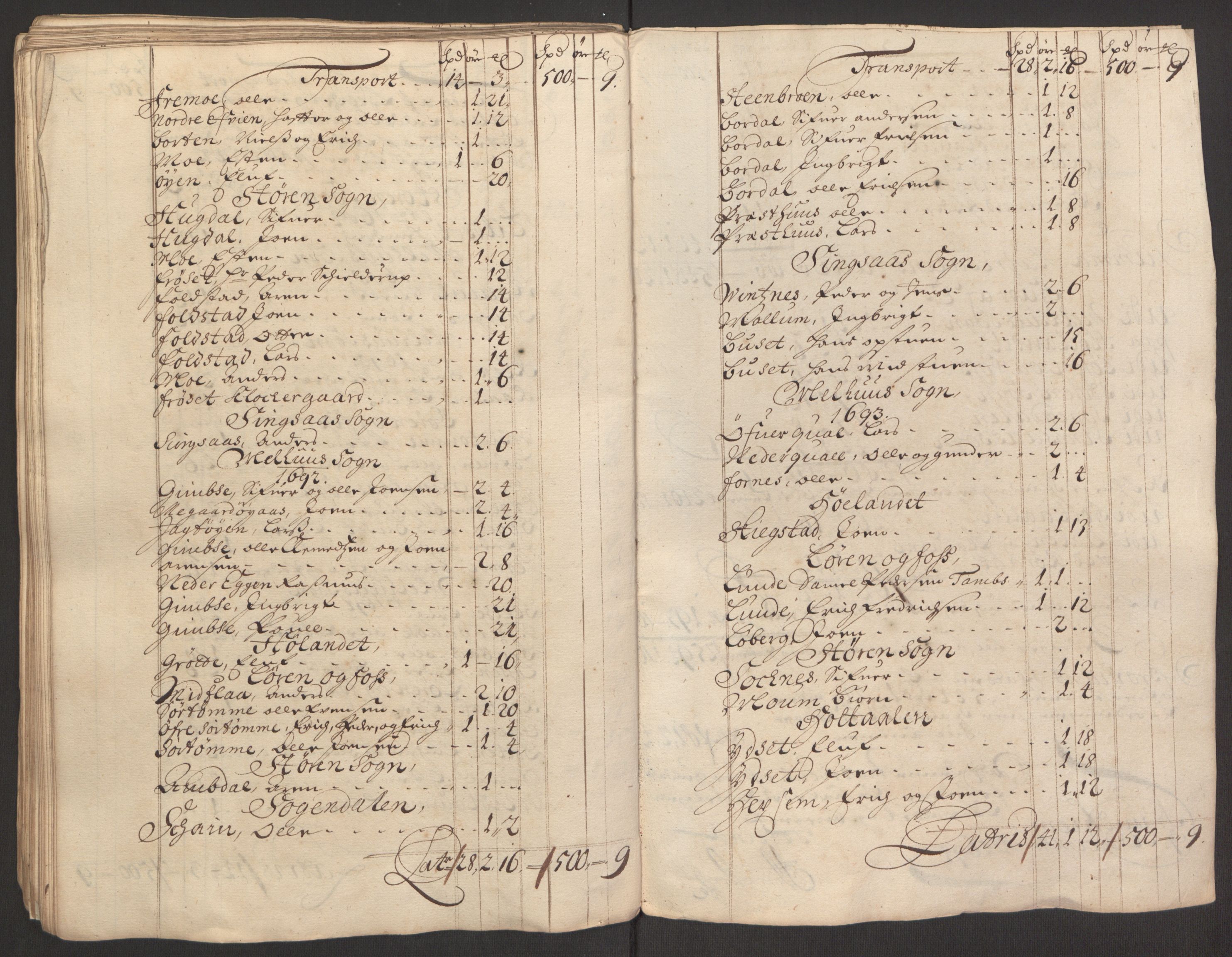 Rentekammeret inntil 1814, Reviderte regnskaper, Fogderegnskap, RA/EA-4092/R60/L3945: Fogderegnskap Orkdal og Gauldal, 1695, s. 299