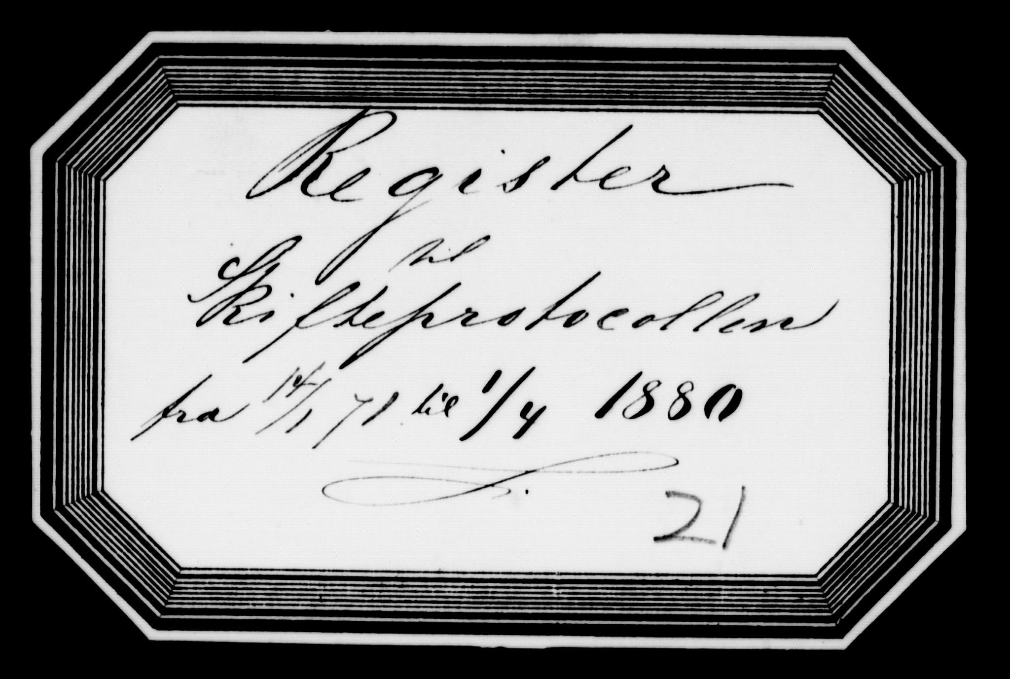 Arendal byfogd, AV/SAK-1222-0001/H/Hc/L0023: Skifteregistrerings- og behandlingsprotokoll nr. 21, 1871-1880
